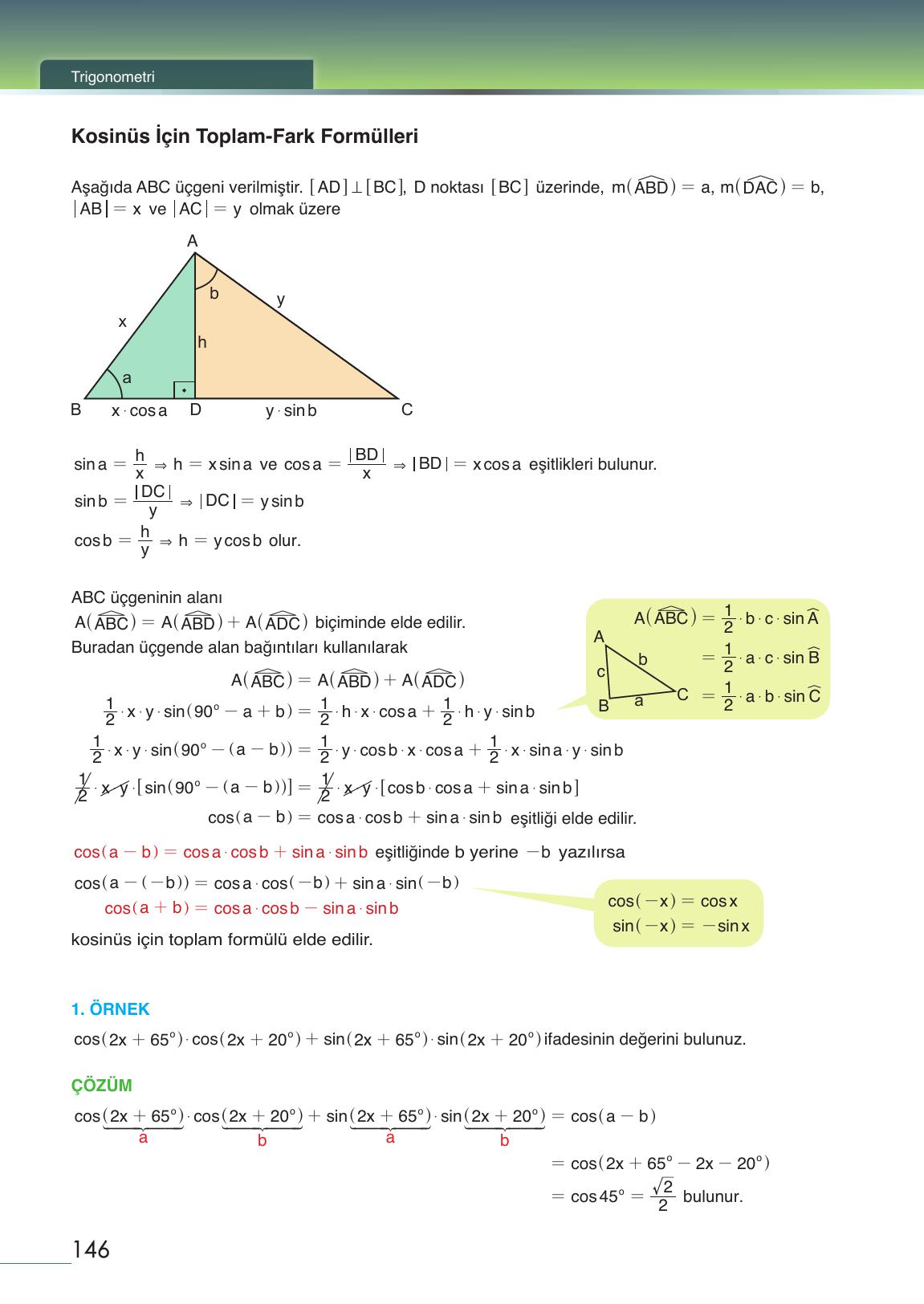 12. Sınıf Meb Yayınları Matematik Ders Kitabı Sayfa 146 Cevapları