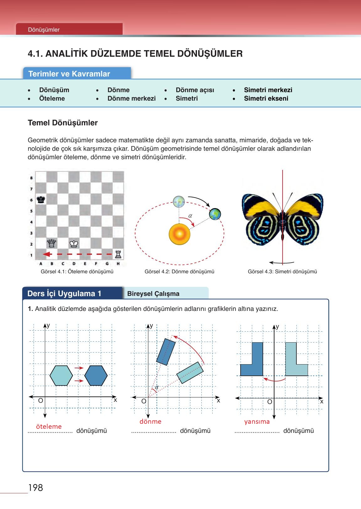 12. Sınıf Meb Yayınları Matematik Ders Kitabı Sayfa 198 Cevapları 12. Sınıf Meb Yayınları Matematik Ders Kitabı Sayfa 198 Cevapları