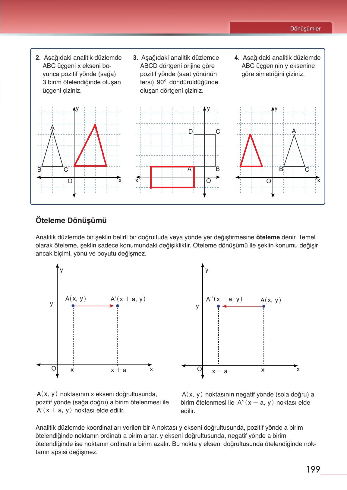 12. Sınıf Meb Yayınları Matematik Ders Kitabı Sayfa 199 Cevapları