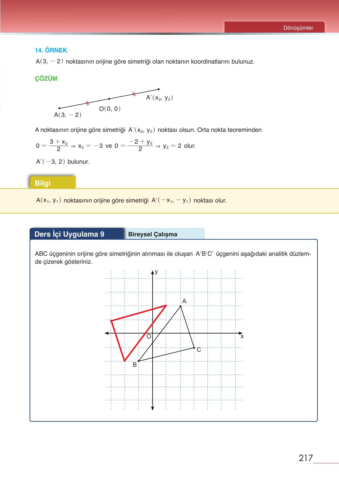 12. Sınıf Meb Yayınları Matematik Ders Kitabı Sayfa 217 Cevapları