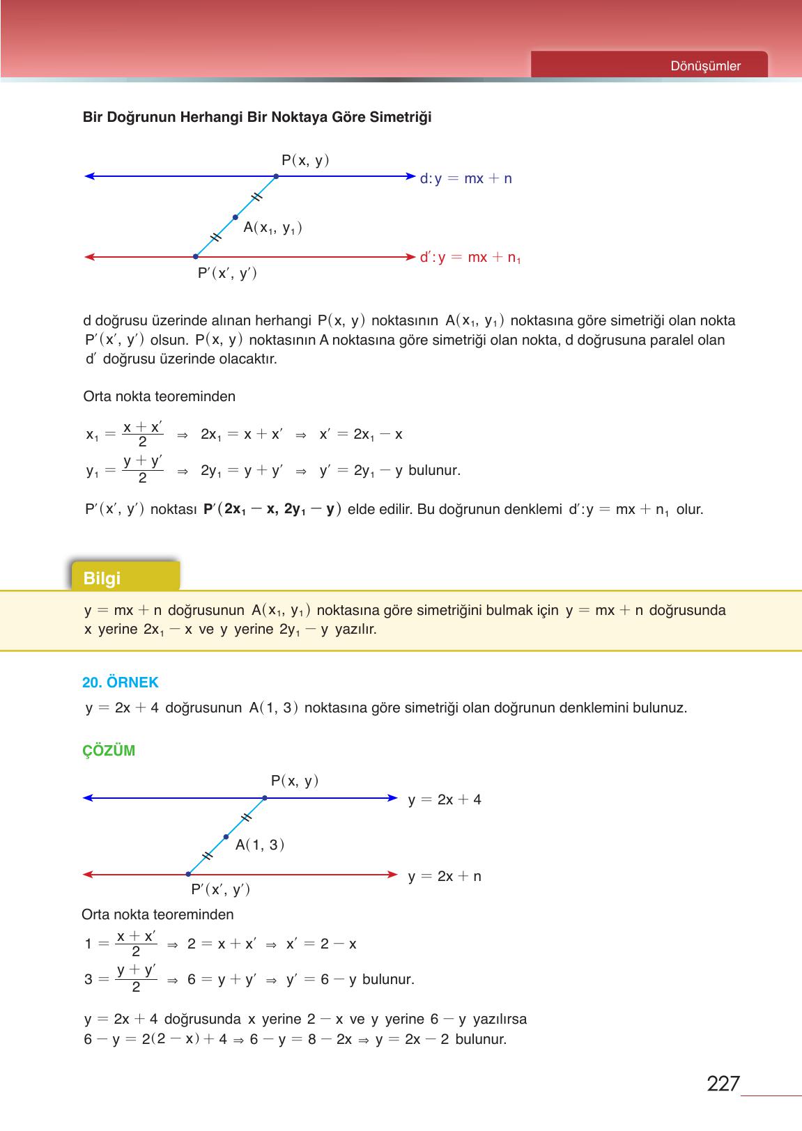12. Sınıf Meb Yayınları Matematik Ders Kitabı Sayfa 227 Cevapları