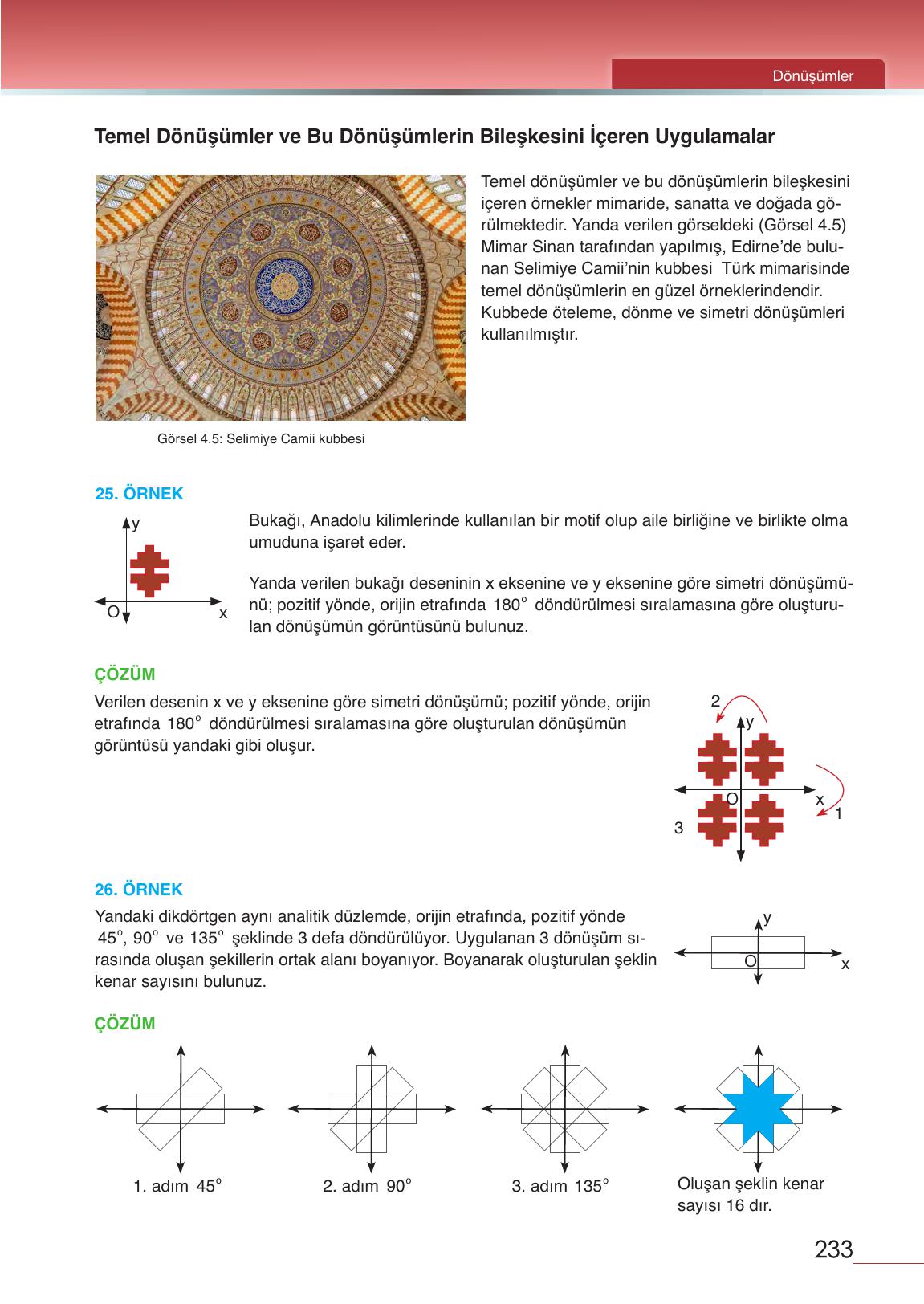 12. Sınıf Meb Yayınları Matematik Ders Kitabı Sayfa 233 Cevapları