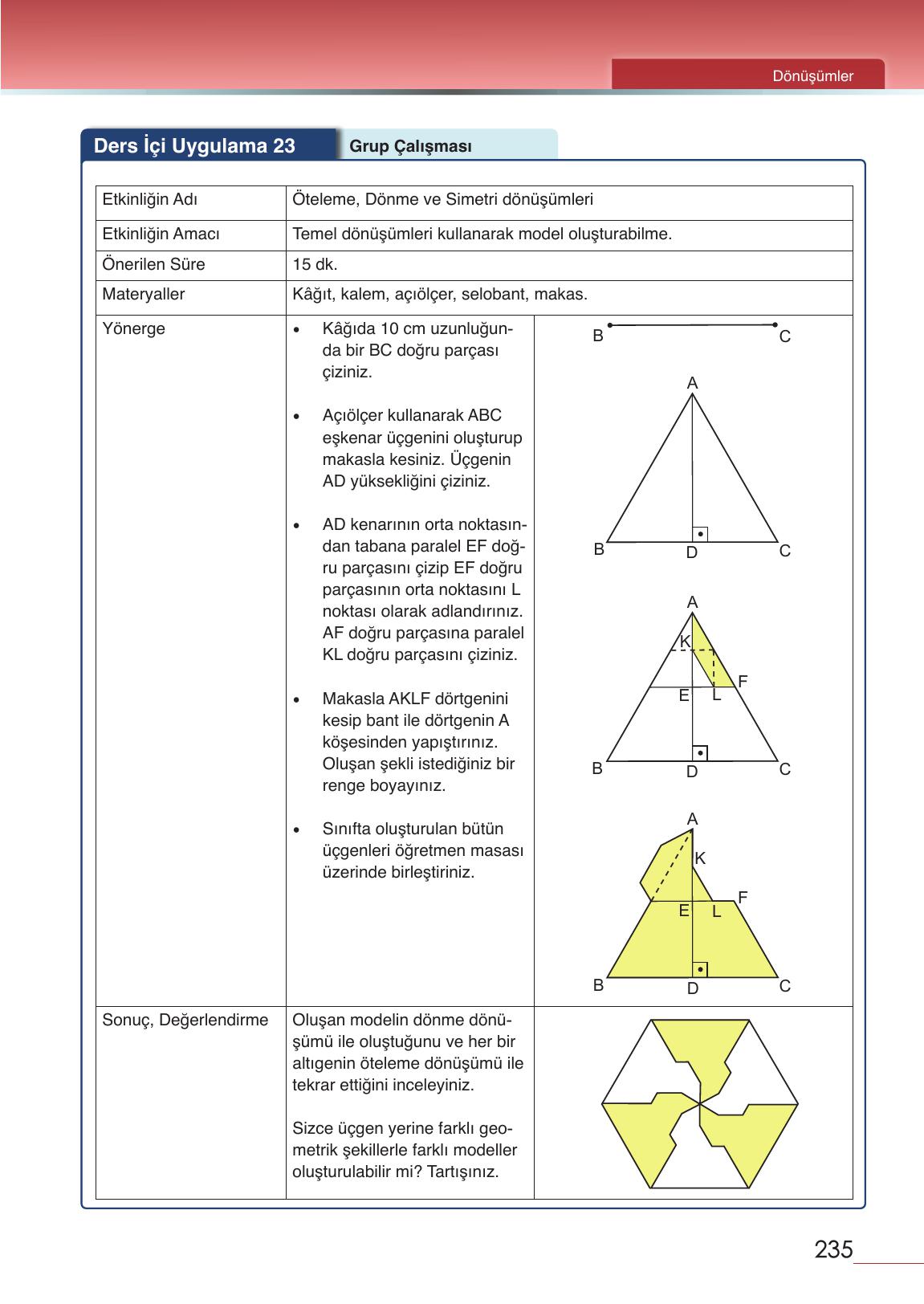 12. Sınıf Meb Yayınları Matematik Ders Kitabı Sayfa 235 Cevapları