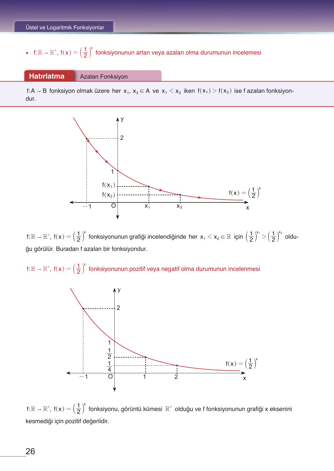 12. Sınıf Meb Yayınları Matematik Ders Kitabı Sayfa 26 Cevapları