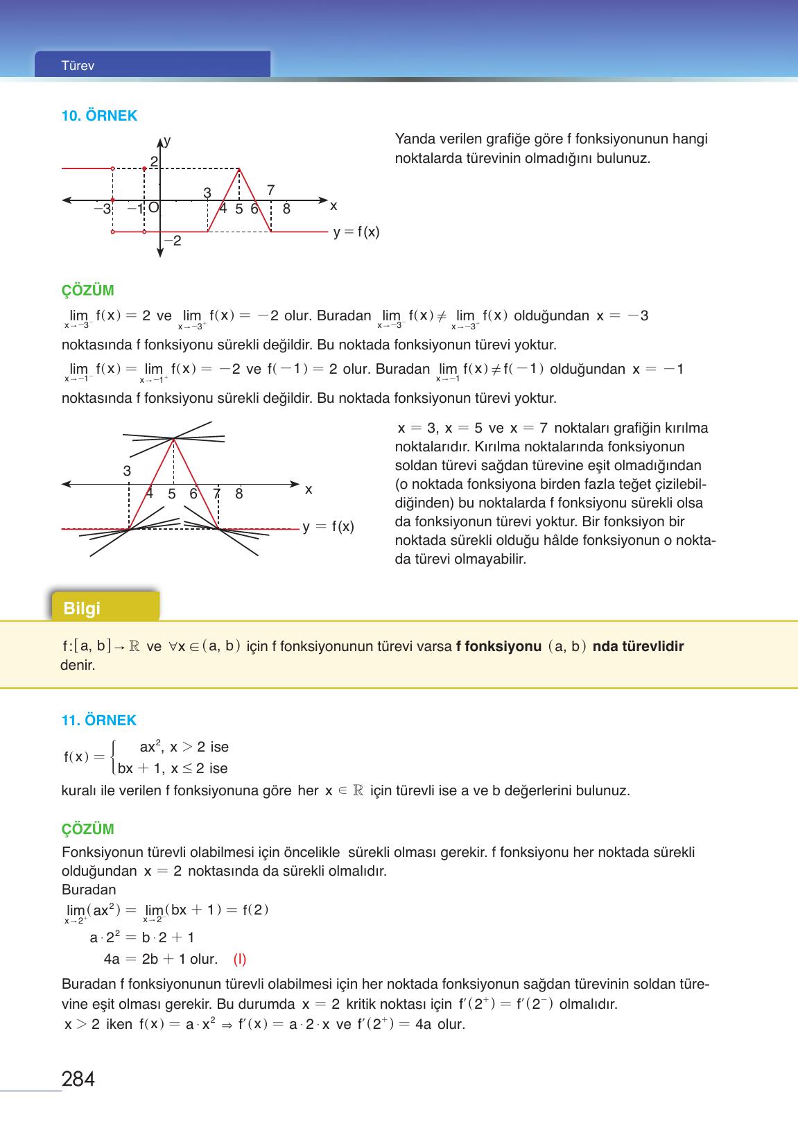 12. Sınıf Meb Yayınları Matematik Ders Kitabı Sayfa 284 Cevapları