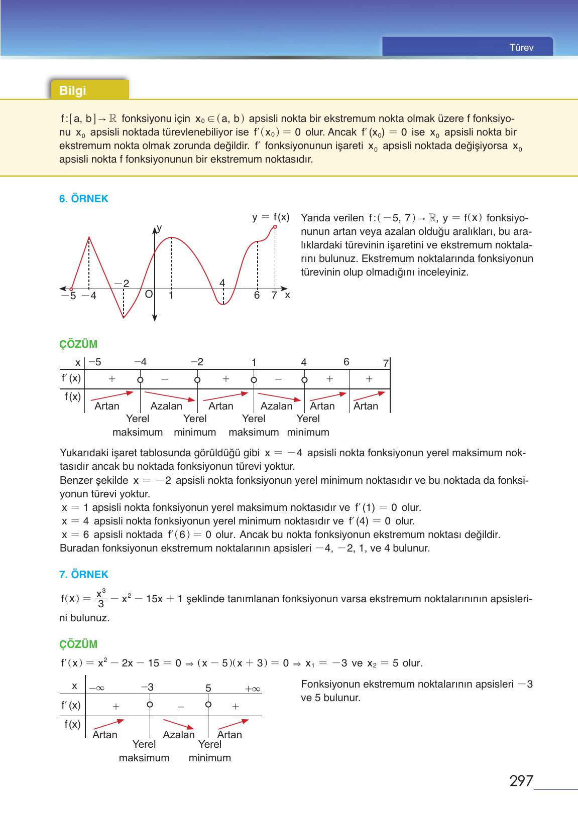 12. Sınıf Meb Yayınları Matematik Ders Kitabı Sayfa 297 Cevapları