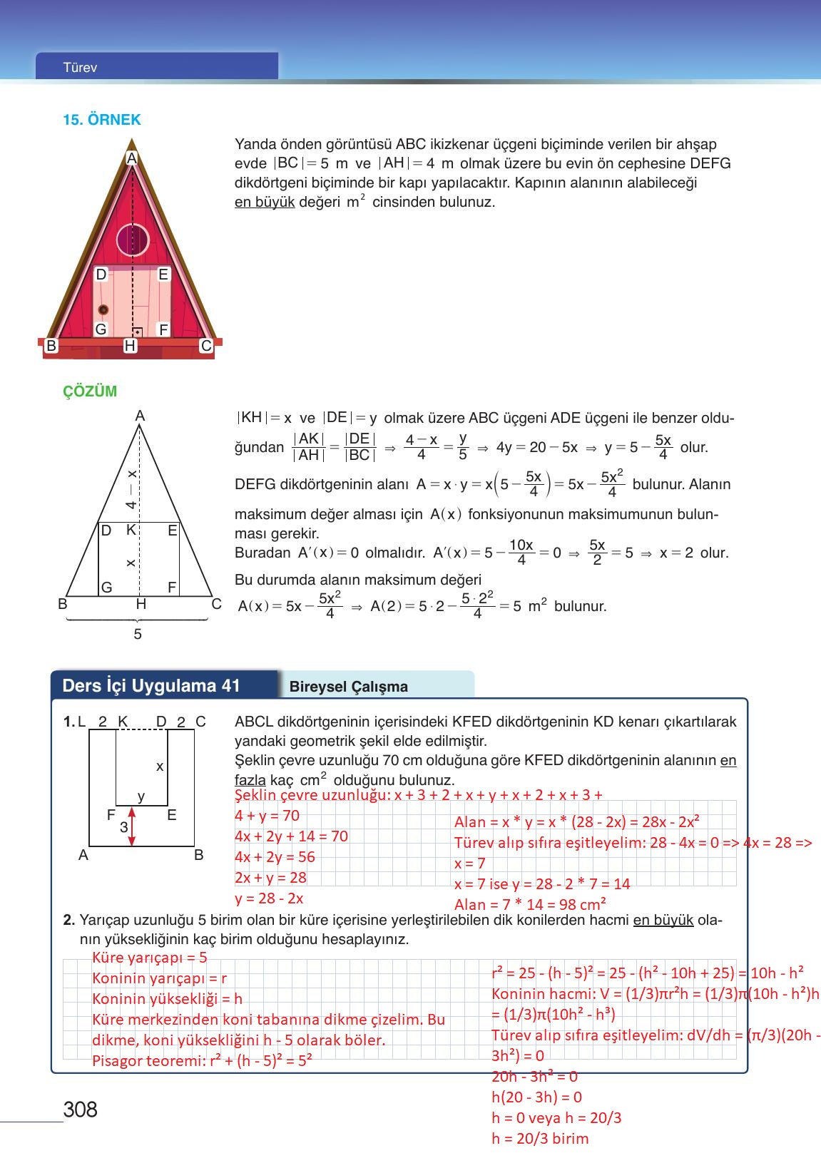 12. Sınıf Meb Yayınları Matematik Ders Kitabı Sayfa 308 Cevapları 12. Sınıf Meb Yayınları Matematik Ders Kitabı Sayfa 308 Cevapları