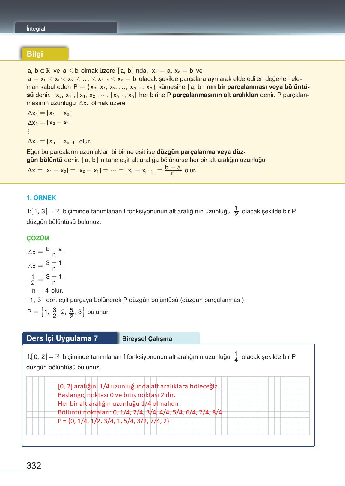 12. Sınıf Meb Yayınları Matematik Ders Kitabı Sayfa 332 Cevapları