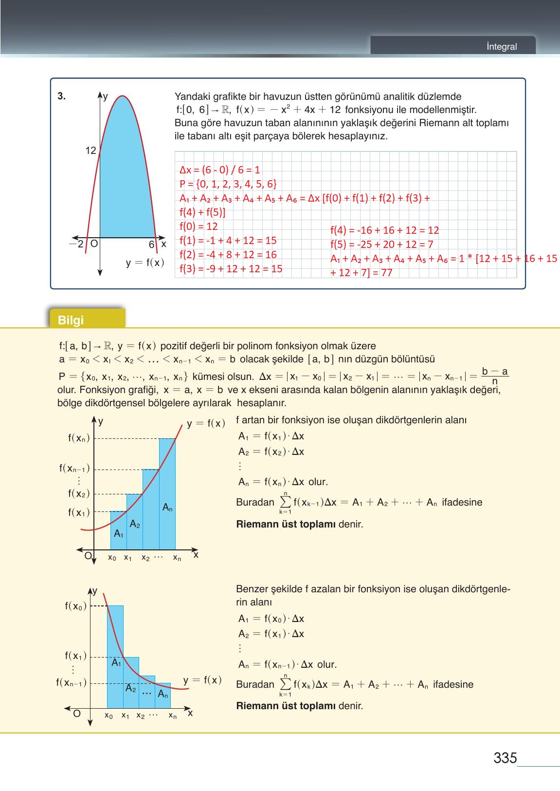 12. Sınıf Meb Yayınları Matematik Ders Kitabı Sayfa 335 Cevapları