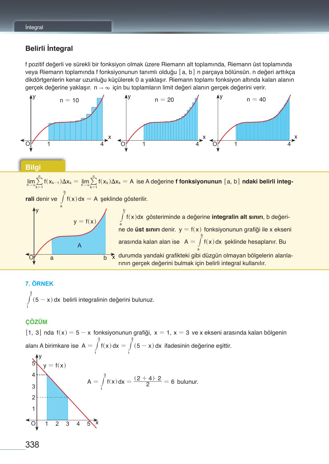 12. Sınıf Meb Yayınları Matematik Ders Kitabı Sayfa 338 Cevapları