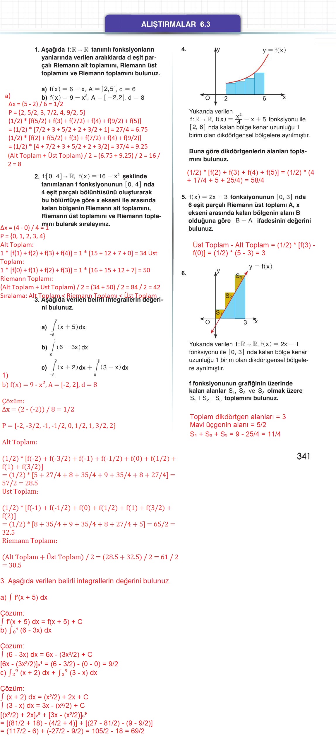 12. Sınıf Meb Yayınları Matematik Ders Kitabı Sayfa 341 Cevapları