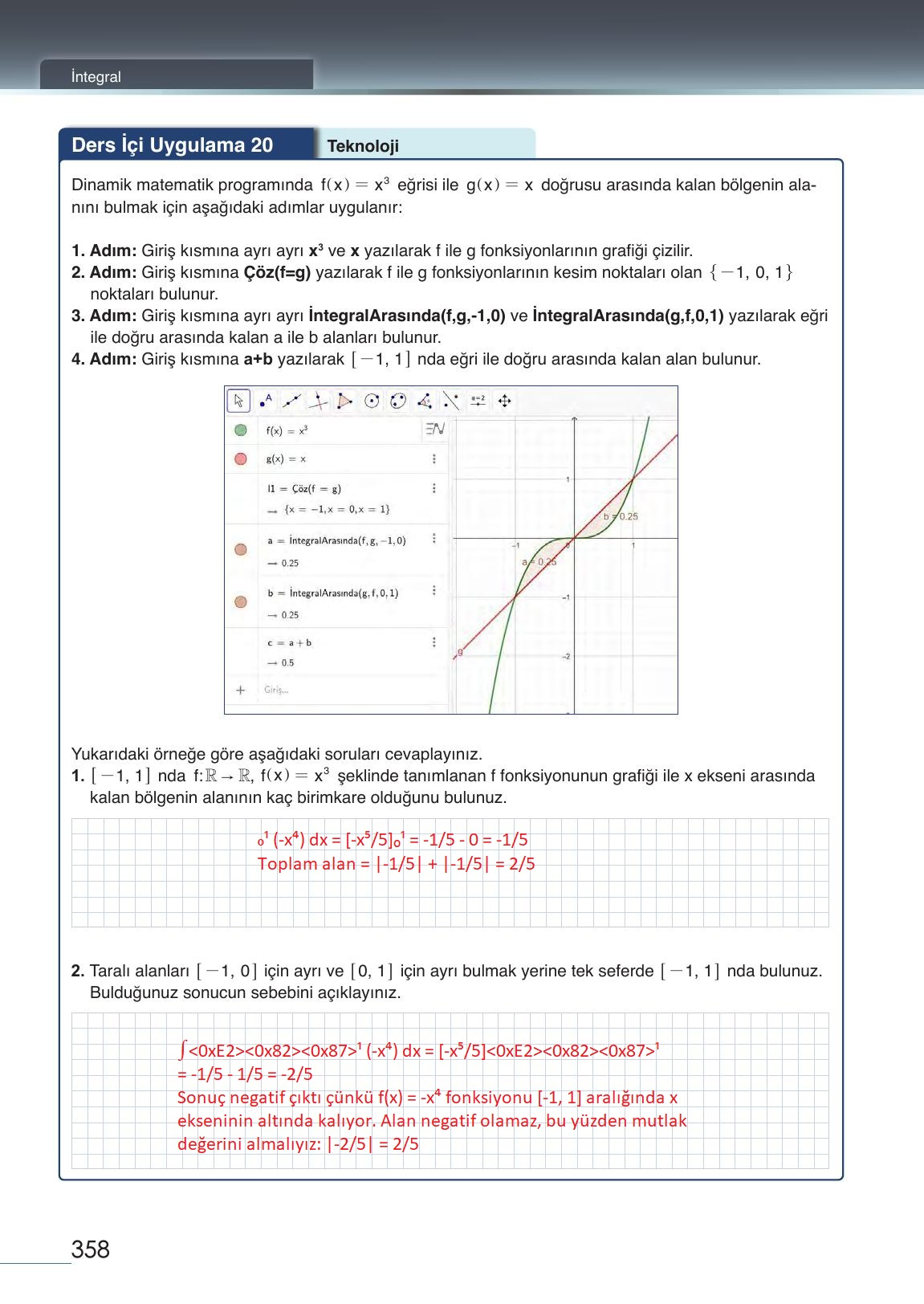 12. Sınıf Meb Yayınları Matematik Ders Kitabı Sayfa 358 Cevapları