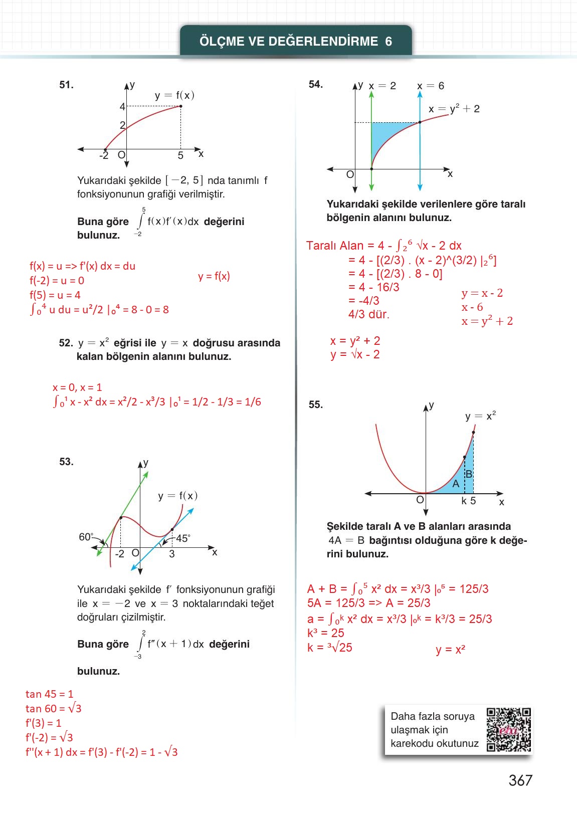 12. Sınıf Meb Yayınları Matematik Ders Kitabı Sayfa 367 Cevapları