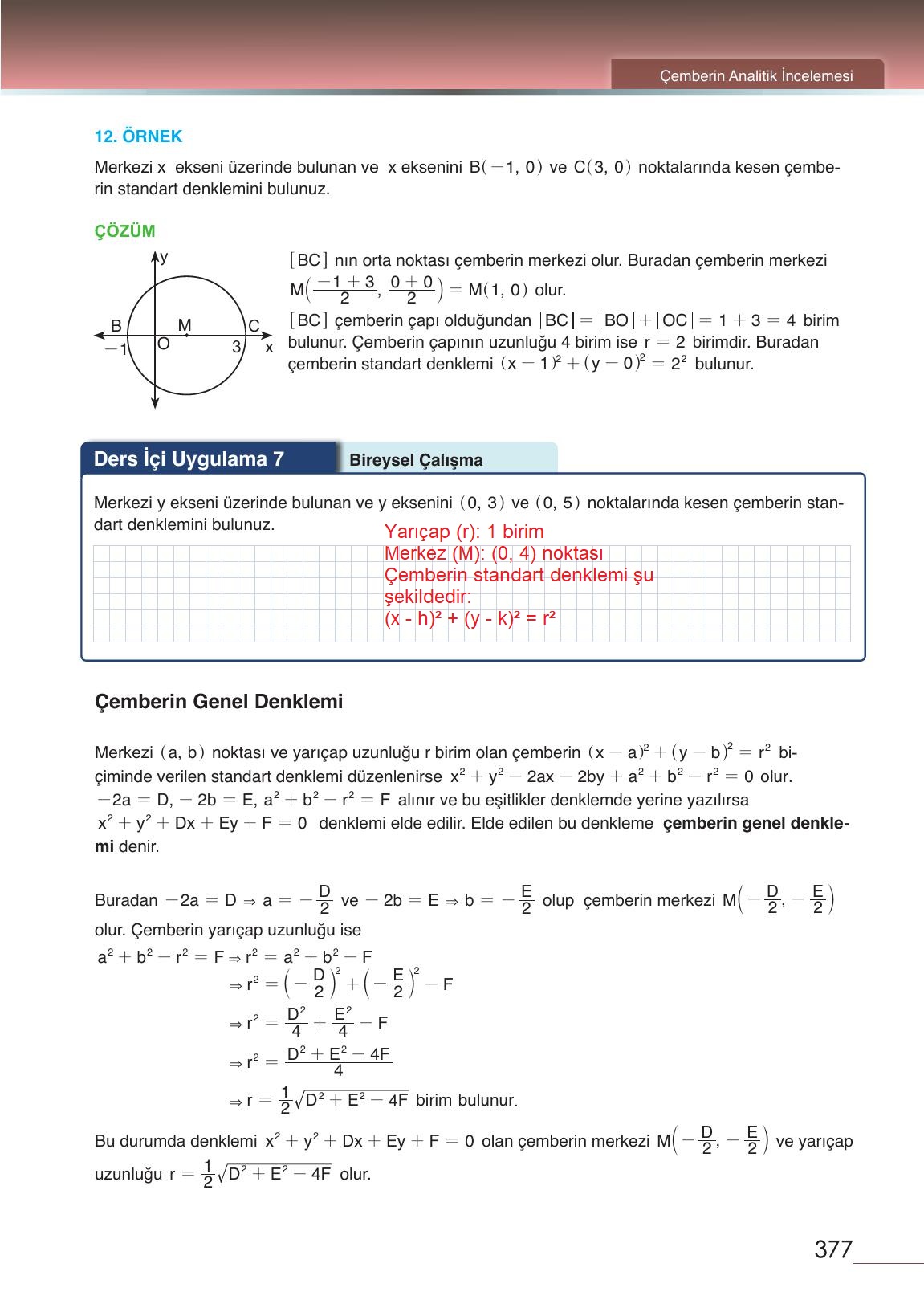 12. Sınıf Meb Yayınları Matematik Ders Kitabı Sayfa 377 Cevapları