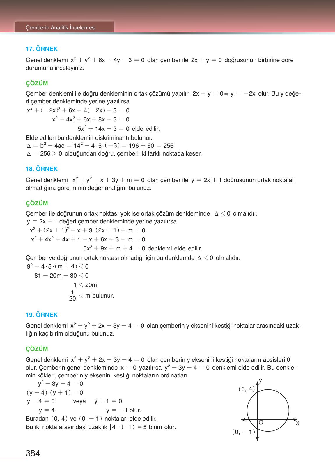 12. Sınıf Meb Yayınları Matematik Ders Kitabı Sayfa 384 Cevapları