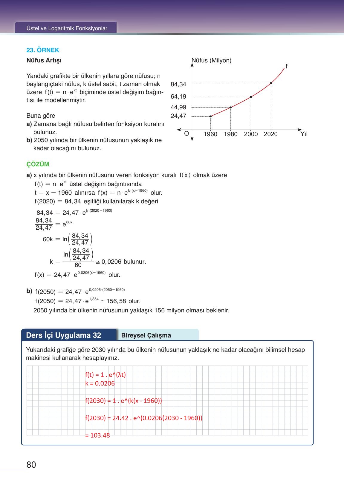 12. Sınıf Meb Yayınları Matematik Ders Kitabı Sayfa 80 Cevapları