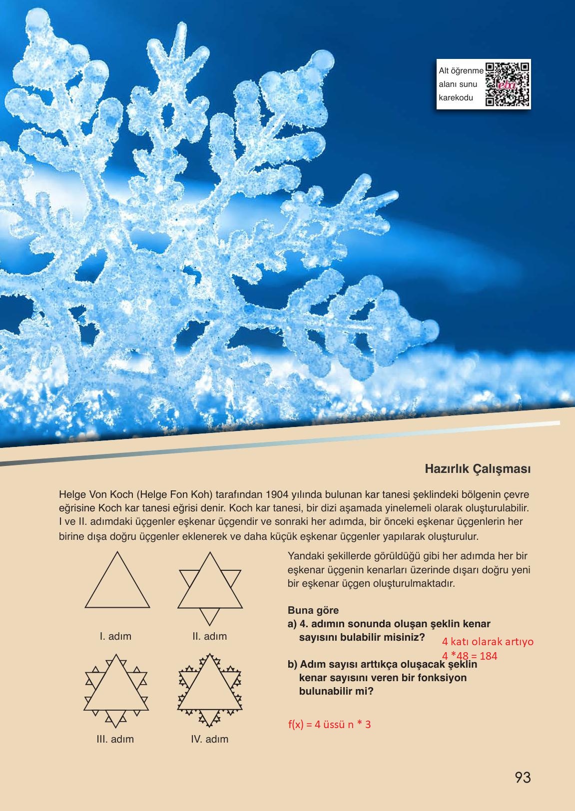 12. Sınıf Meb Yayınları Matematik Ders Kitabı Sayfa 93 Cevapları