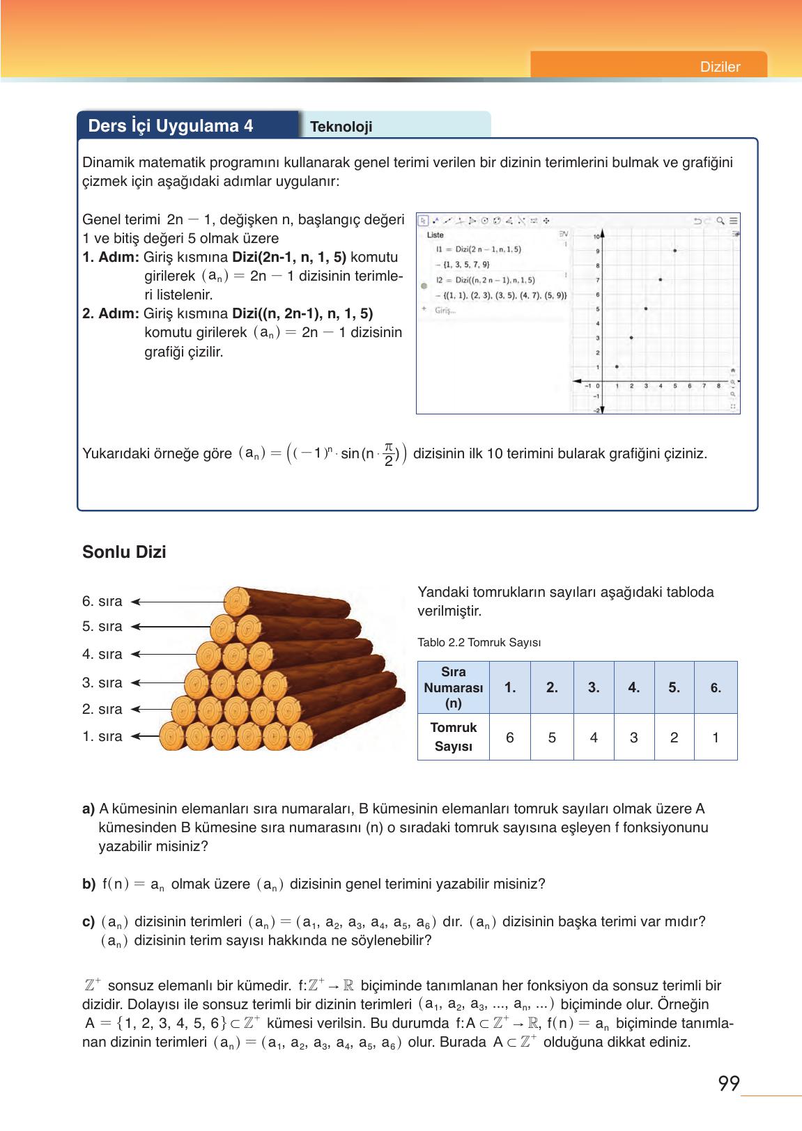 12. Sınıf Meb Yayınları Matematik Ders Kitabı Sayfa 99 Cevapları
