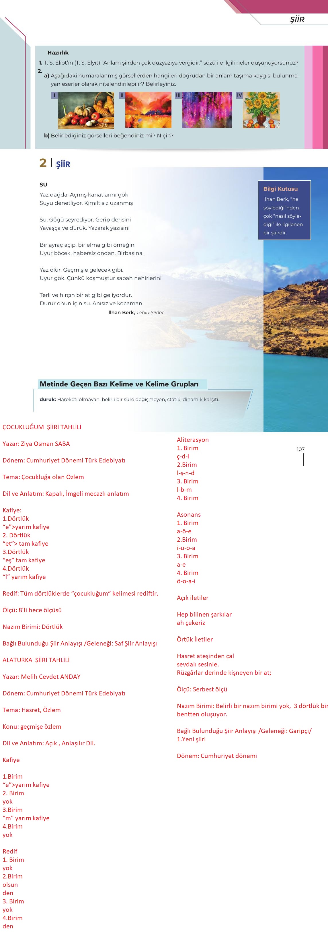 12. Sınıf Meb Yayınları Türk Dili Ve Edebiyatı Ders Kitabı Sayfa 107 Cevapları 12. Sınıf Meb Yayınları Türk Dili Ve Edebiyatı Ders Kitabı Sayfa 107 Cevapları