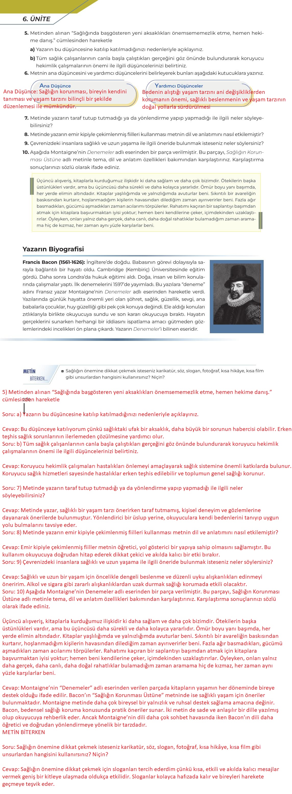12. Sınıf Meb Yayınları Türk Dili Ve Edebiyatı Ders Kitabı Sayfa 220 Cevapları