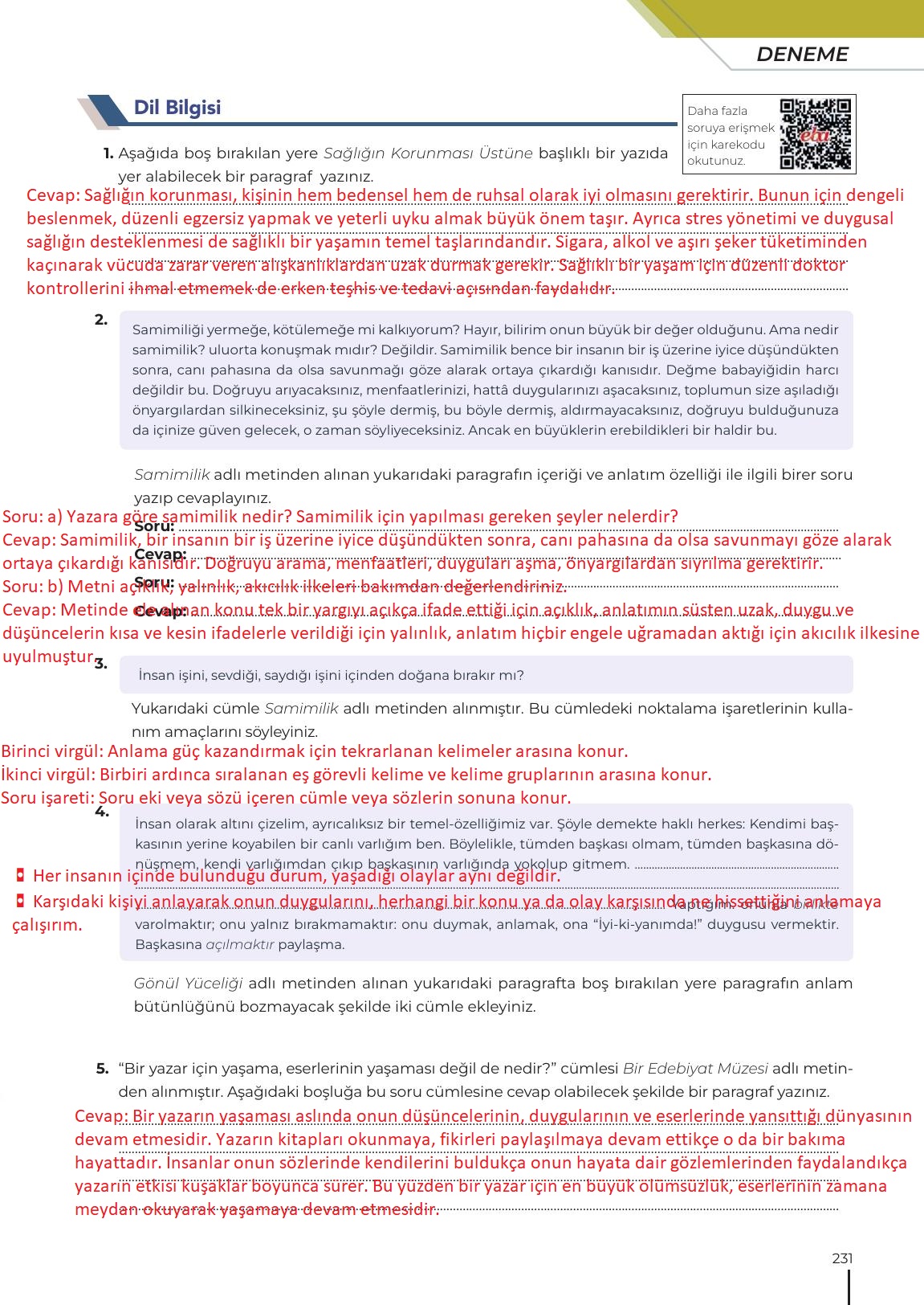 12. Sınıf Meb Yayınları Türk Dili Ve Edebiyatı Ders Kitabı Sayfa 231 Cevapları 12. Sınıf Meb Yayınları Türk Dili Ve Edebiyatı Ders Kitabı Sayfa 231 Cevapları