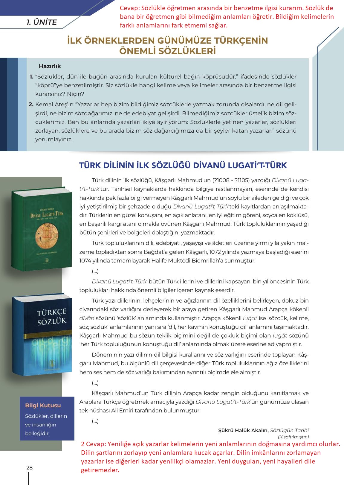 12. Sınıf Meb Yayınları Türk Dili Ve Edebiyatı Ders Kitabı Sayfa 28 Cevapları 12. Sınıf Meb Yayınları Türk Dili Ve Edebiyatı Ders Kitabı Sayfa 28 Cevapları