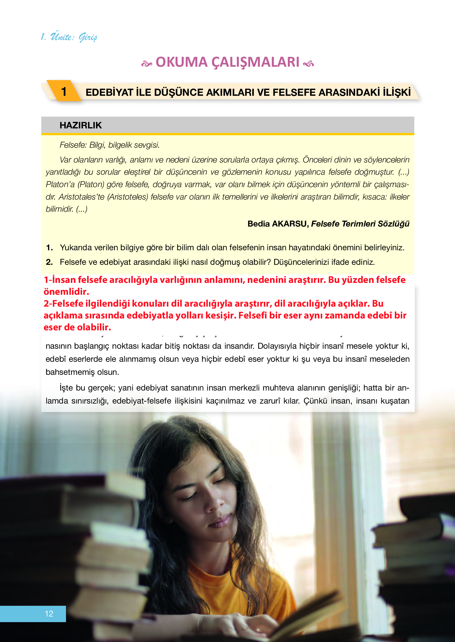 12. Sınıf Melis Yayınları Türk Dili Ve Edebiyatı Ders Kitabı Sayfa 12 Cevapları 12. Sınıf Melis Yayınları Türk Dili Ve Edebiyatı Ders Kitabı Sayfa 12 Cevapları