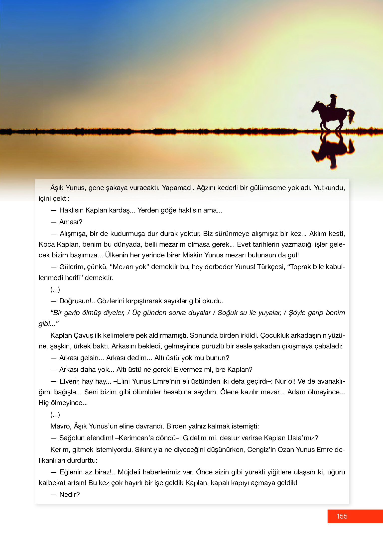 12. Sınıf Melis Yayınları Türk Dili Ve Edebiyatı Ders Kitabı Sayfa 155 Cevapları