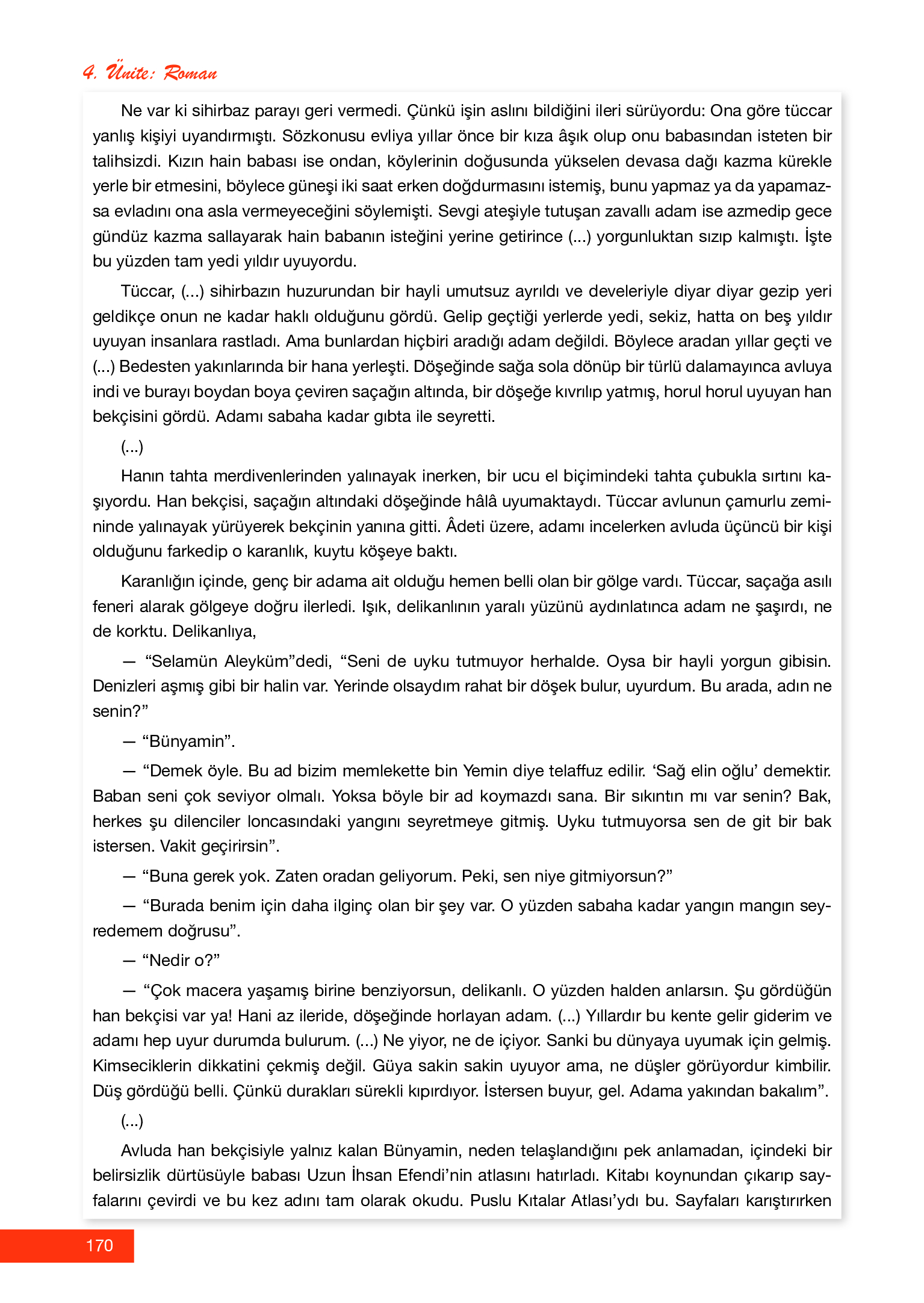 12. Sınıf Melis Yayınları Türk Dili Ve Edebiyatı Ders Kitabı Sayfa 170 Cevapları