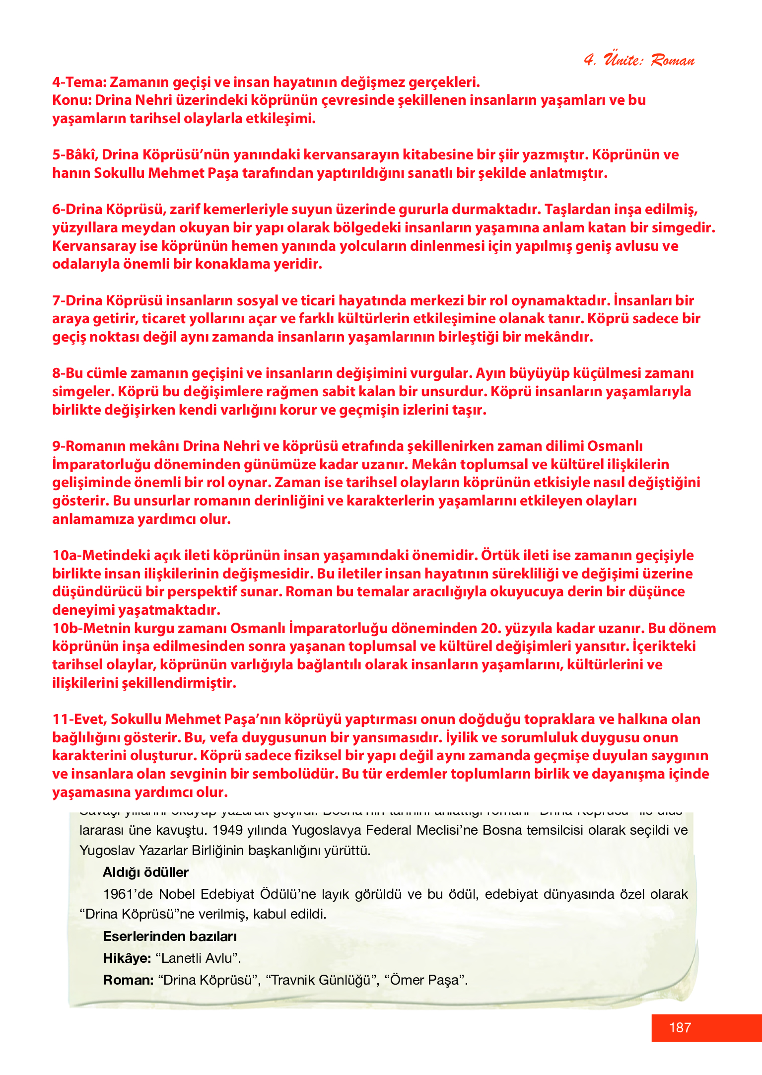 12. Sınıf Melis Yayınları Türk Dili Ve Edebiyatı Ders Kitabı Sayfa 187 Cevapları 12. Sınıf Melis Yayınları Türk Dili Ve Edebiyatı Ders Kitabı Sayfa 187 Cevapları