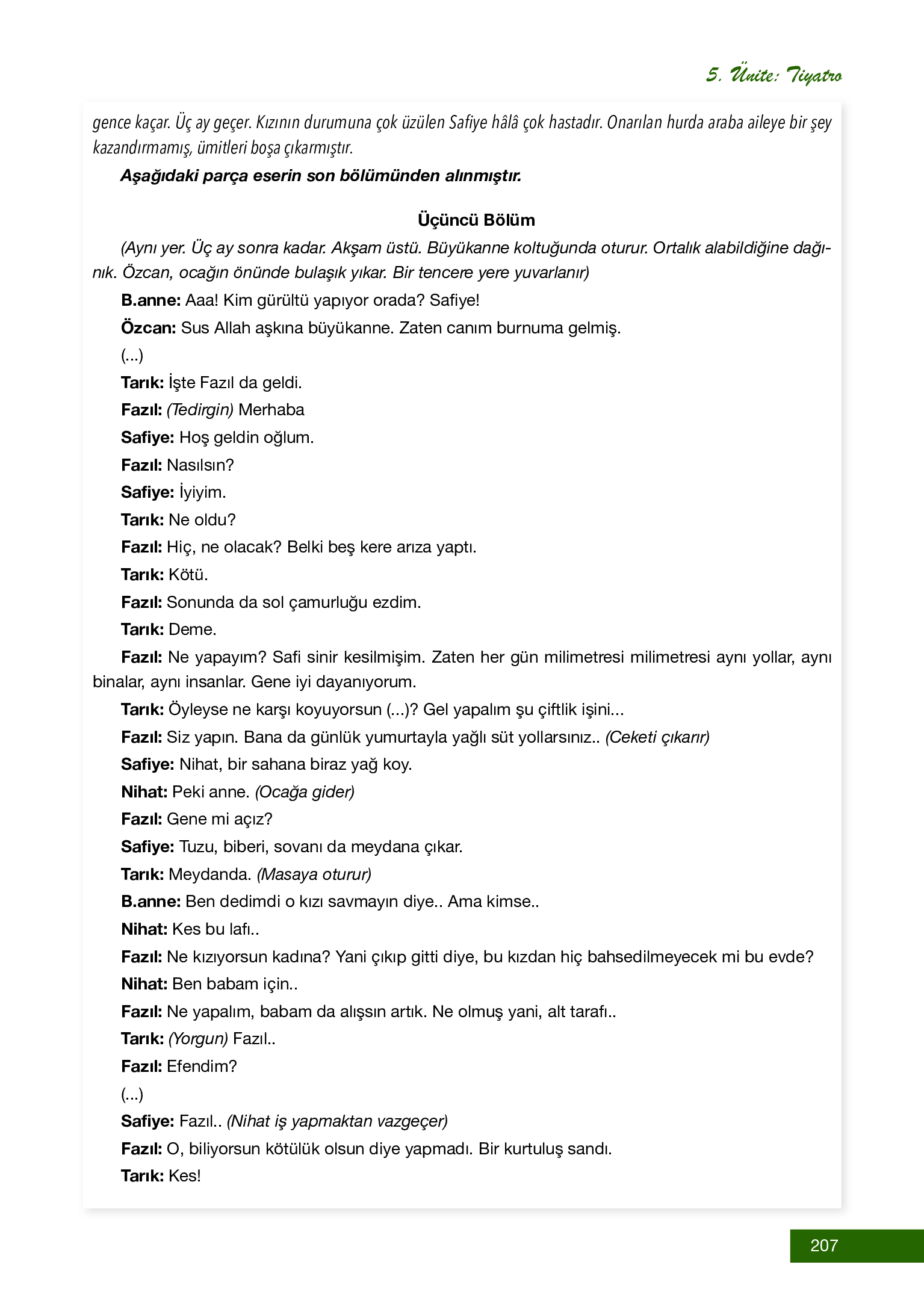 12. Sınıf Melis Yayınları Türk Dili Ve Edebiyatı Ders Kitabı Sayfa 207 Cevapları 12. Sınıf Melis Yayınları Türk Dili Ve Edebiyatı Ders Kitabı Sayfa 207 Cevapları