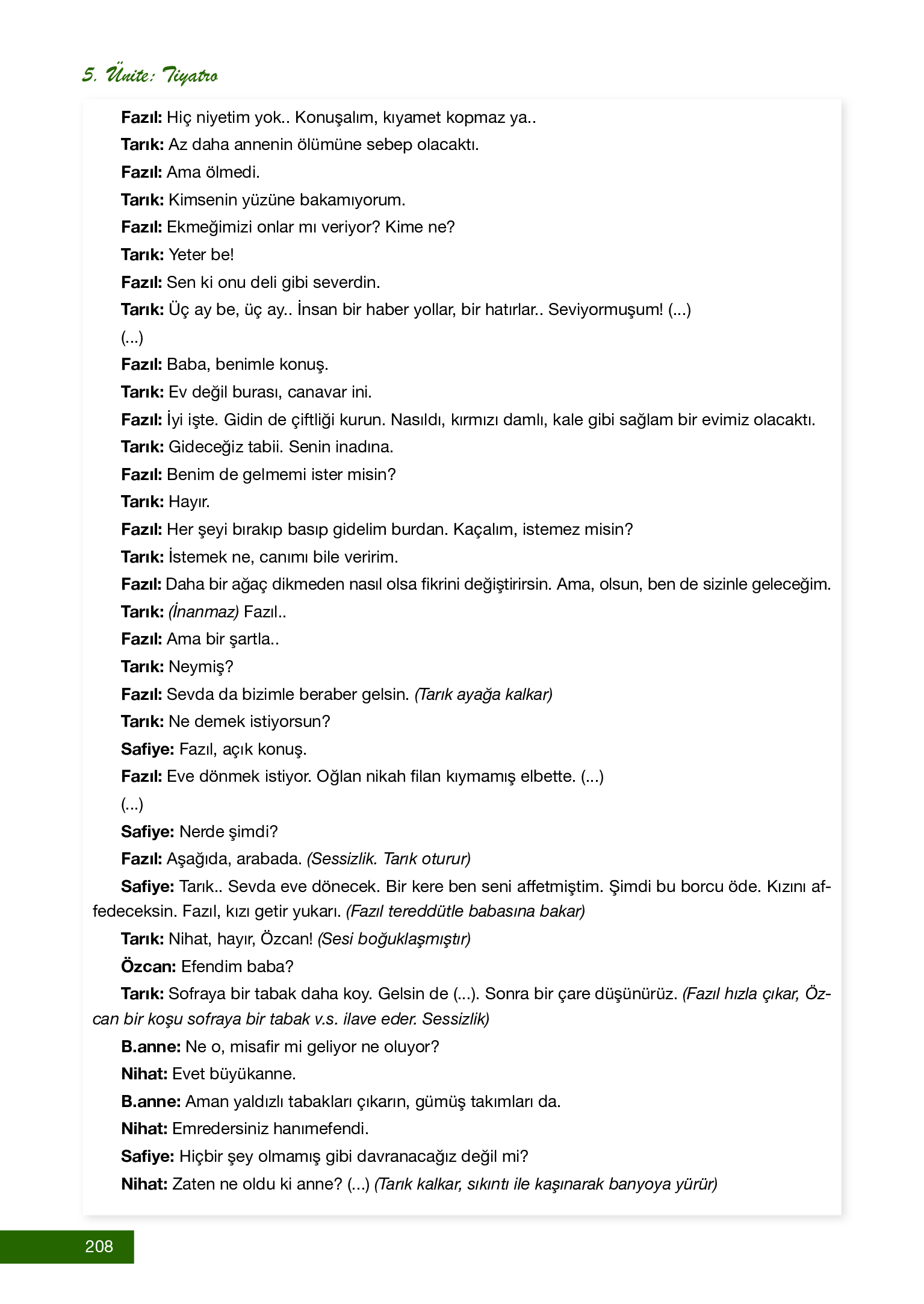 12. Sınıf Melis Yayınları Türk Dili Ve Edebiyatı Ders Kitabı Sayfa 208 Cevapları 12. Sınıf Melis Yayınları Türk Dili Ve Edebiyatı Ders Kitabı Sayfa 208 Cevapları