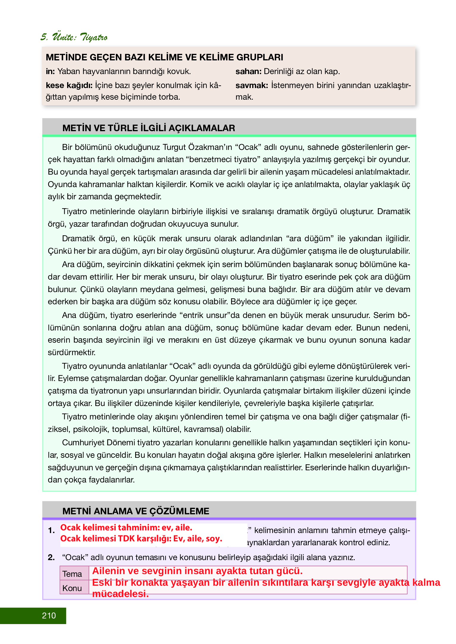 12. Sınıf Melis Yayınları Türk Dili Ve Edebiyatı Ders Kitabı Sayfa 210 Cevapları 12. Sınıf Melis Yayınları Türk Dili Ve Edebiyatı Ders Kitabı Sayfa 210 Cevapları