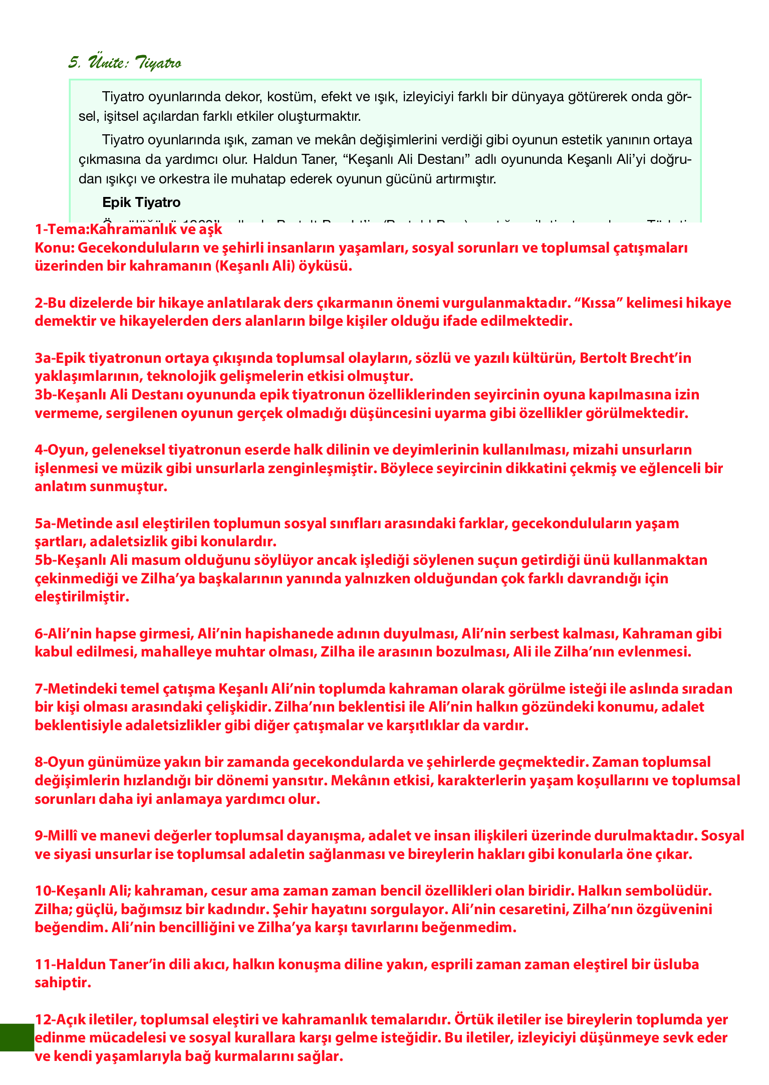12. Sınıf Melis Yayınları Türk Dili Ve Edebiyatı Ders Kitabı Sayfa 220 Cevapları