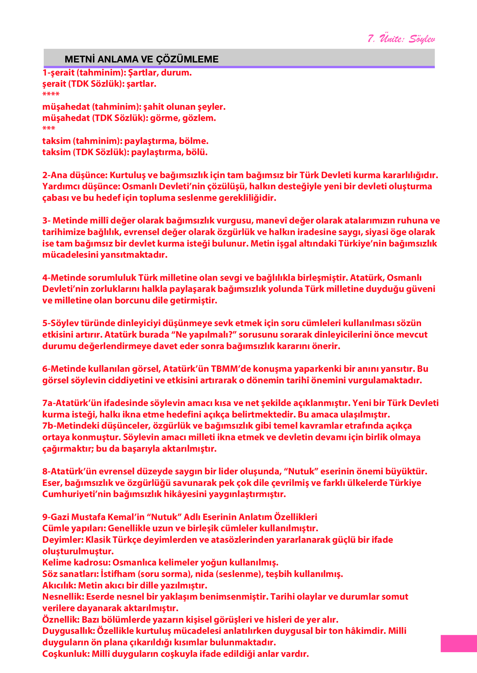 12. Sınıf Melis Yayınları Türk Dili Ve Edebiyatı Ders Kitabı Sayfa 257 Cevapları 12. Sınıf Melis Yayınları Türk Dili Ve Edebiyatı Ders Kitabı Sayfa 257 Cevapları