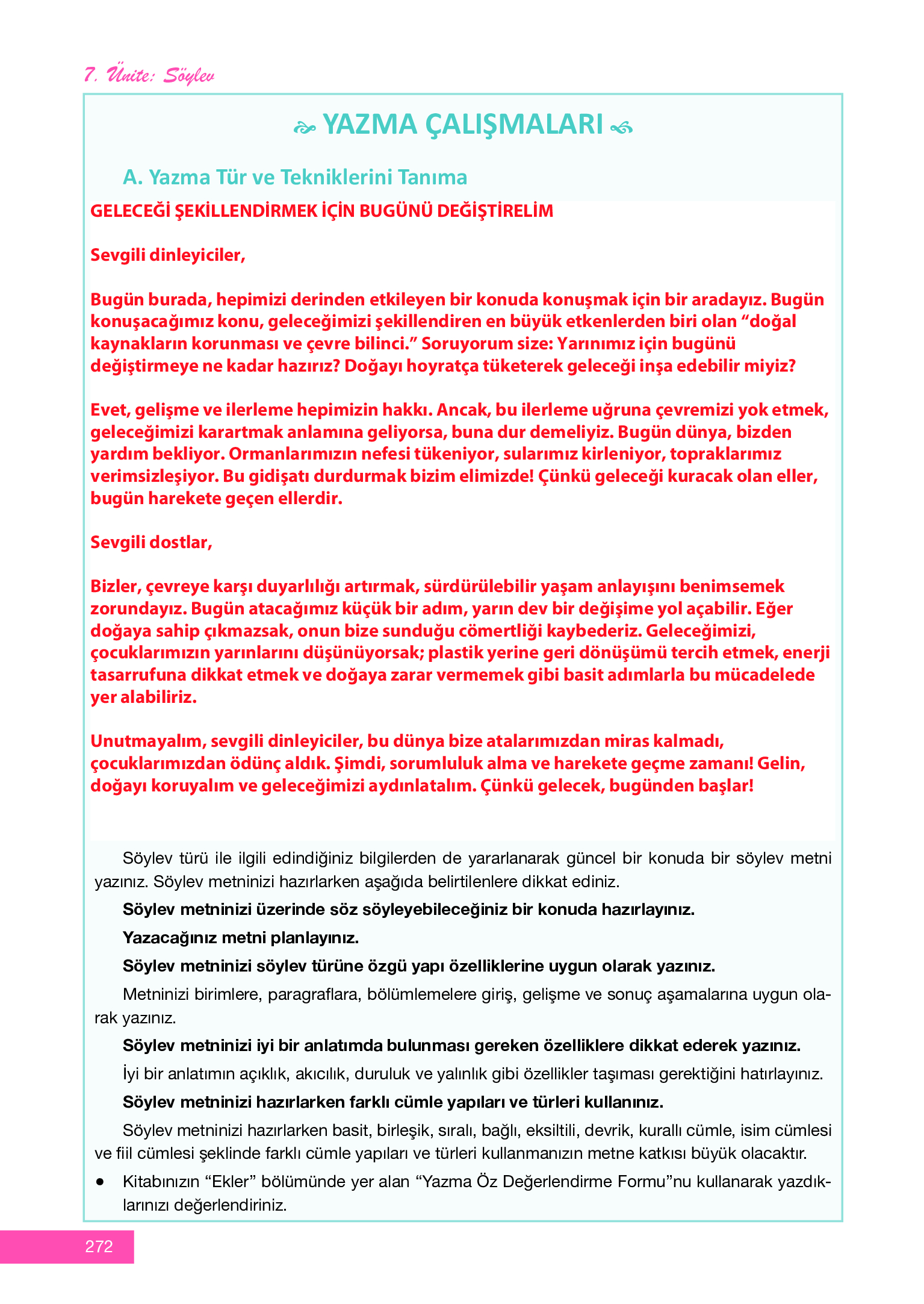 12. Sınıf Melis Yayınları Türk Dili Ve Edebiyatı Ders Kitabı Sayfa 272 Cevapları