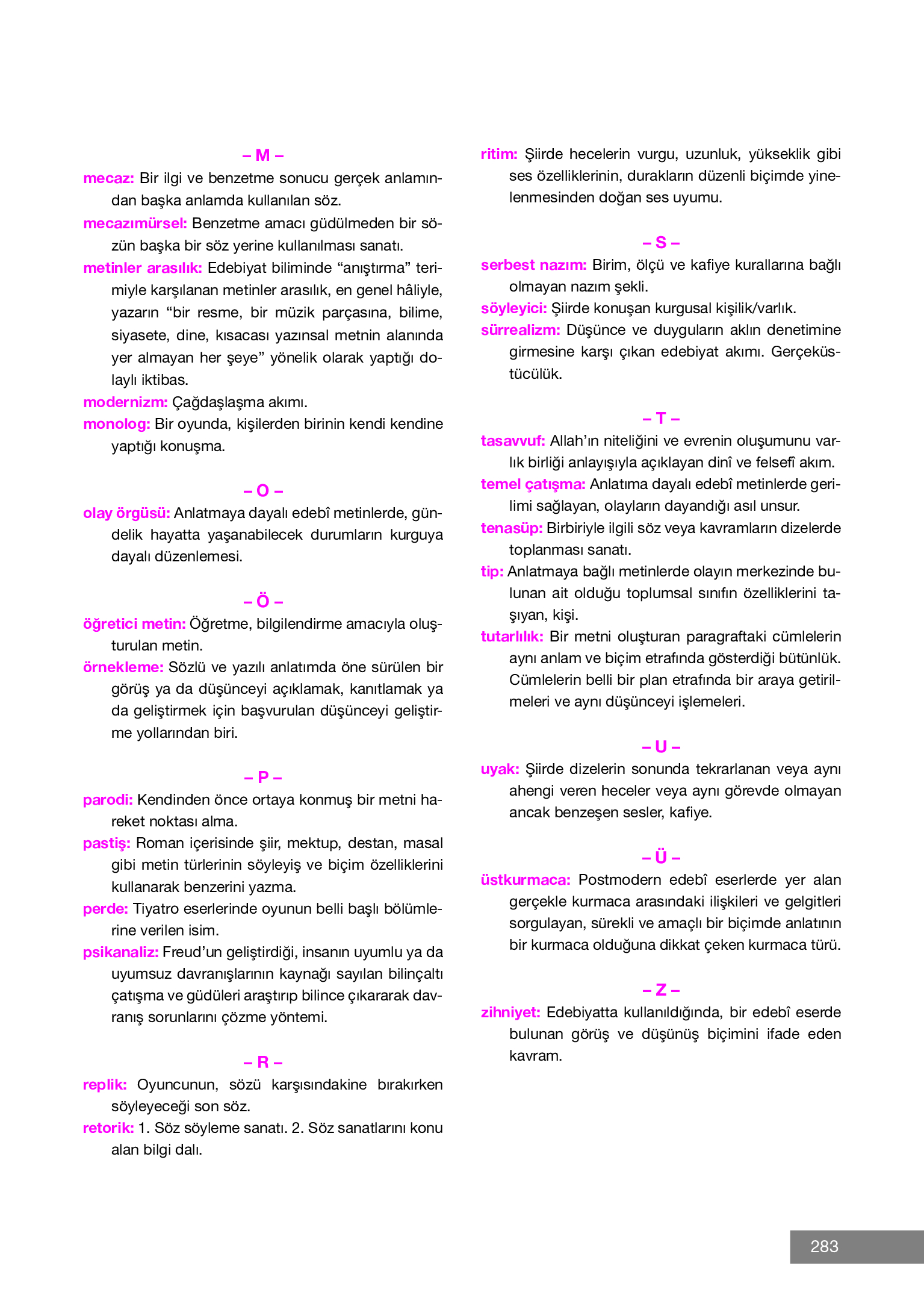12. Sınıf Melis Yayınları Türk Dili Ve Edebiyatı Ders Kitabı Sayfa 283 Cevapları 12. Sınıf Melis Yayınları Türk Dili Ve Edebiyatı Ders Kitabı Sayfa 283 Cevapları