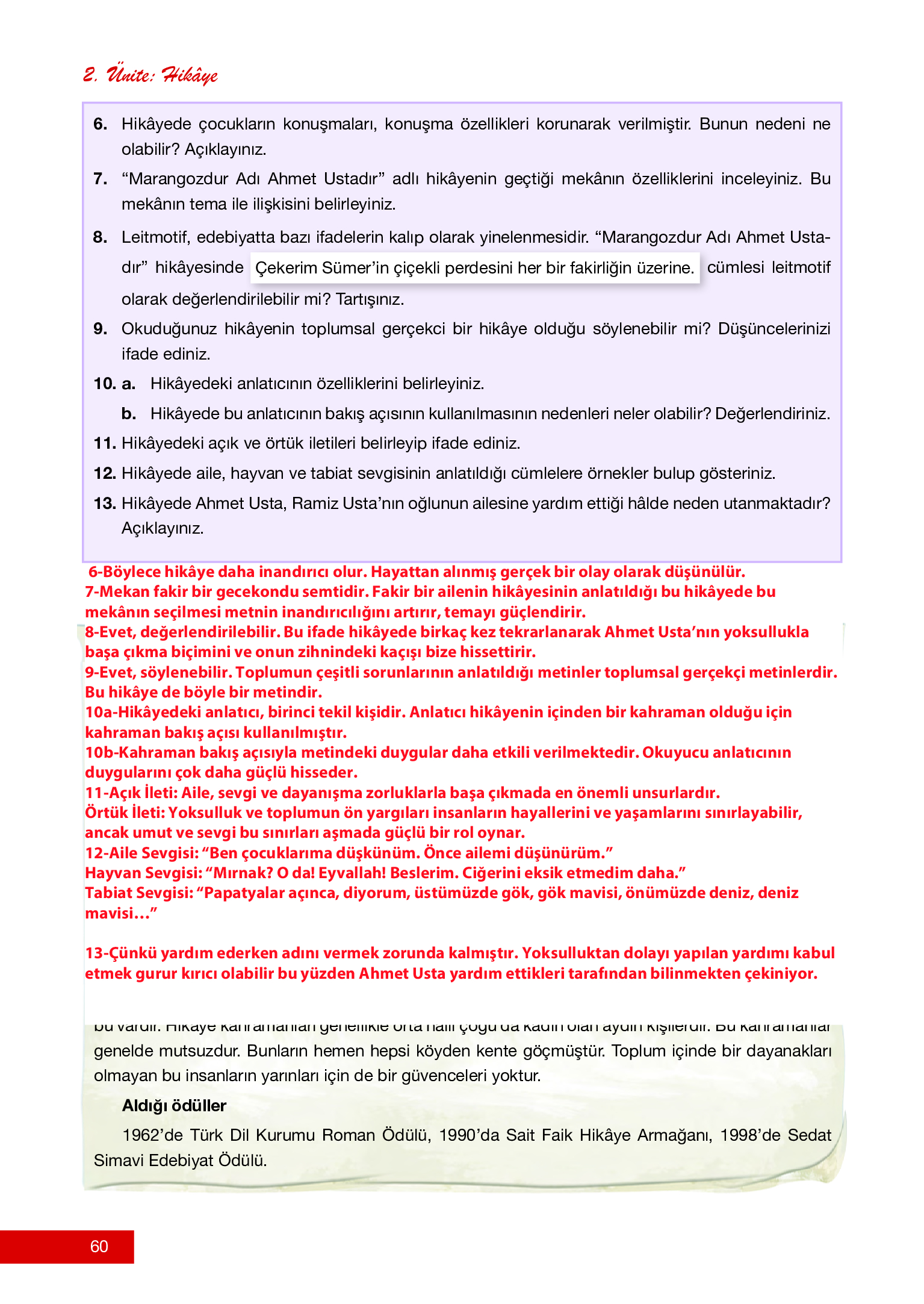 12. Sınıf Melis Yayınları Türk Dili Ve Edebiyatı Ders Kitabı Sayfa 60 Cevapları 12. Sınıf Melis Yayınları Türk Dili Ve Edebiyatı Ders Kitabı Sayfa 60 Cevapları