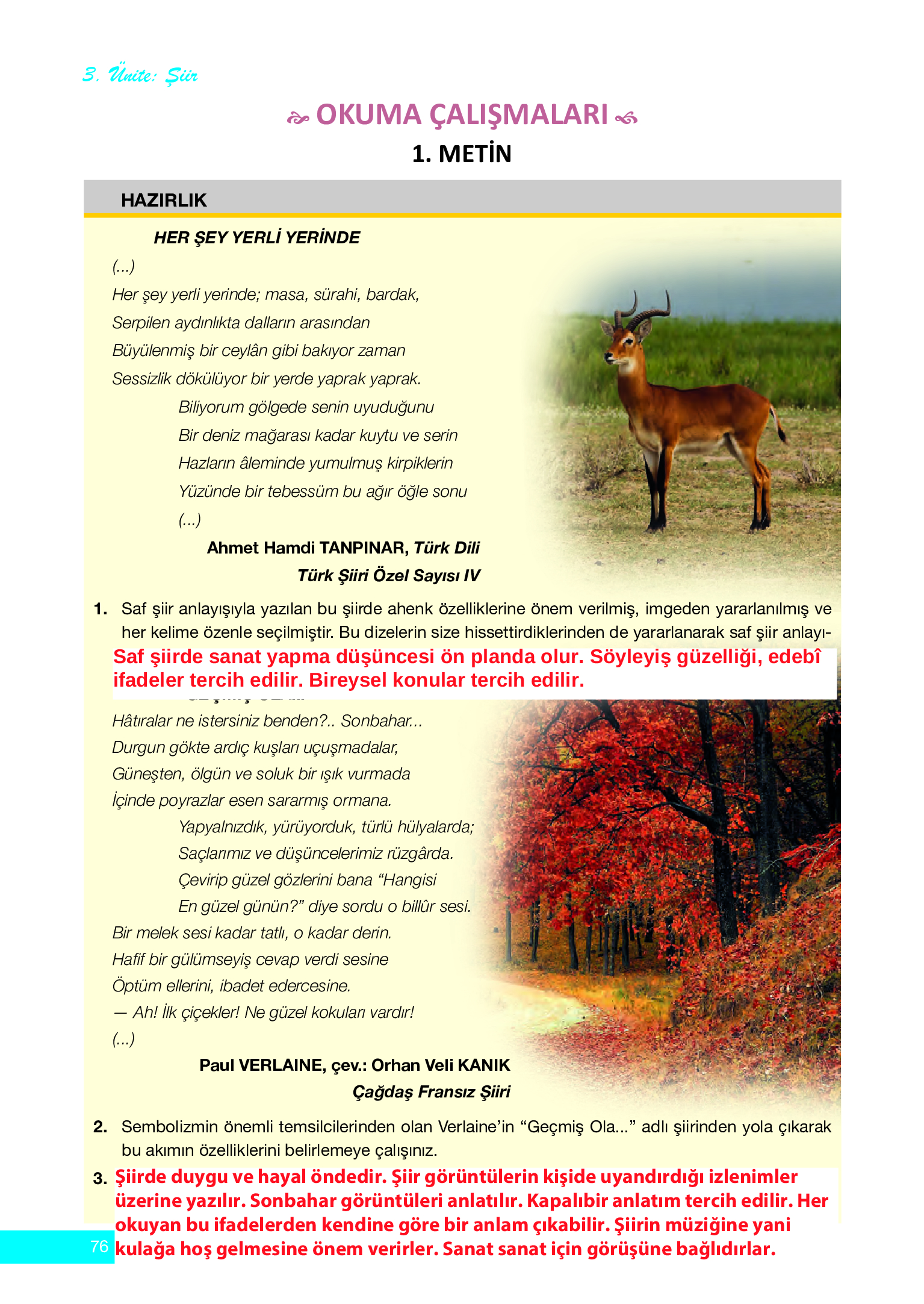 12. Sınıf Melis Yayınları Türk Dili Ve Edebiyatı Ders Kitabı Sayfa 76 Cevapları 12. Sınıf Melis Yayınları Türk Dili Ve Edebiyatı Ders Kitabı Sayfa 76 Cevapları