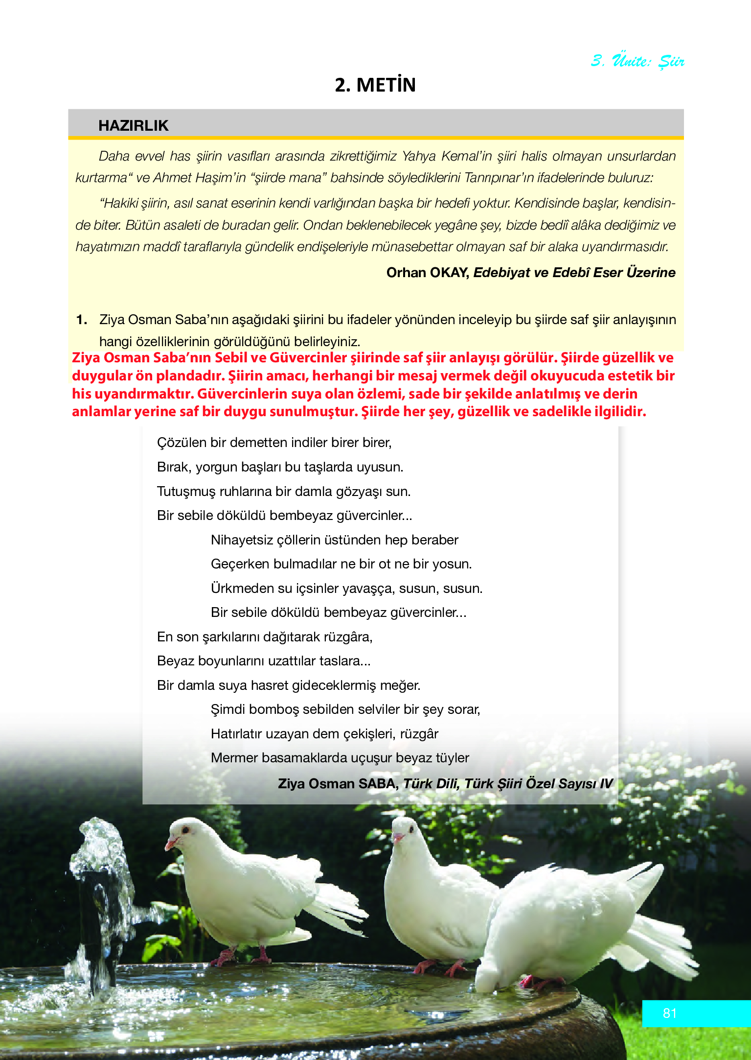 12. Sınıf Melis Yayınları Türk Dili Ve Edebiyatı Ders Kitabı Sayfa 81 Cevapları 12. Sınıf Melis Yayınları Türk Dili Ve Edebiyatı Ders Kitabı Sayfa 81 Cevapları
