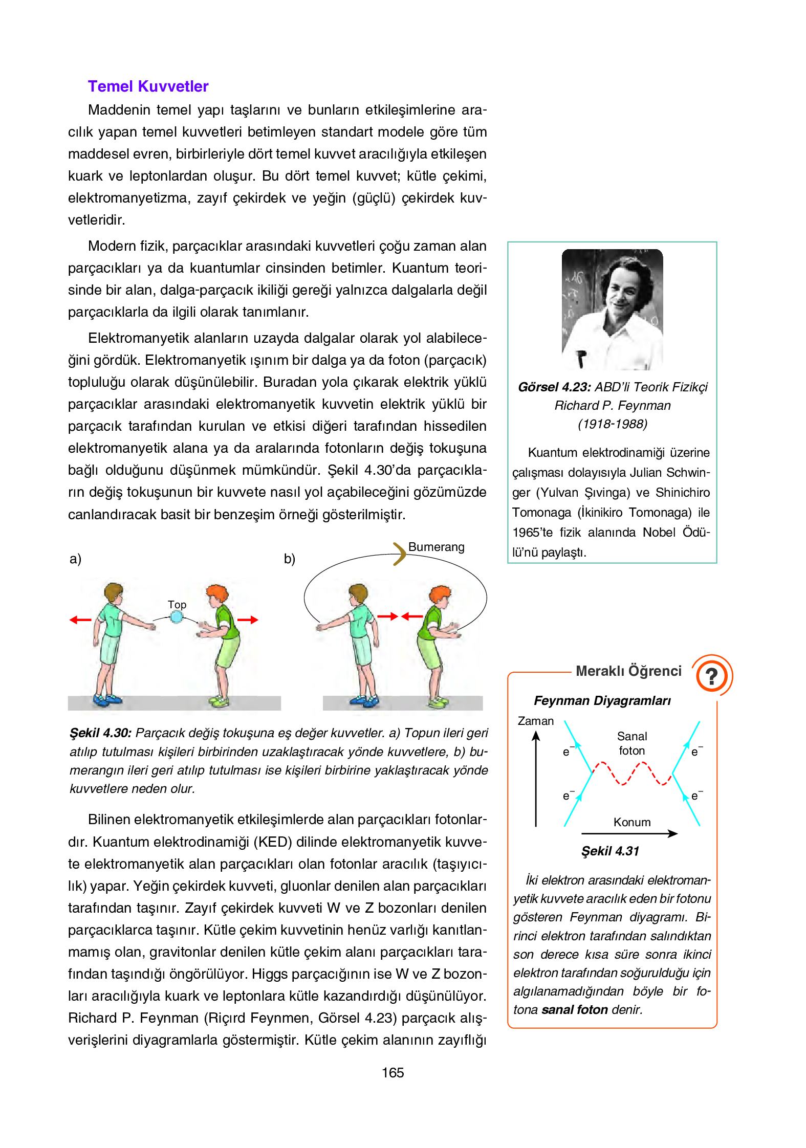 12. Sınıf Yıldırım Yayınları Fizik Ders Kitabı Sayfa 165 Cevapları 12. Sınıf Yıldırım Yayınları Fizik Ders Kitabı Sayfa 165 Cevapları