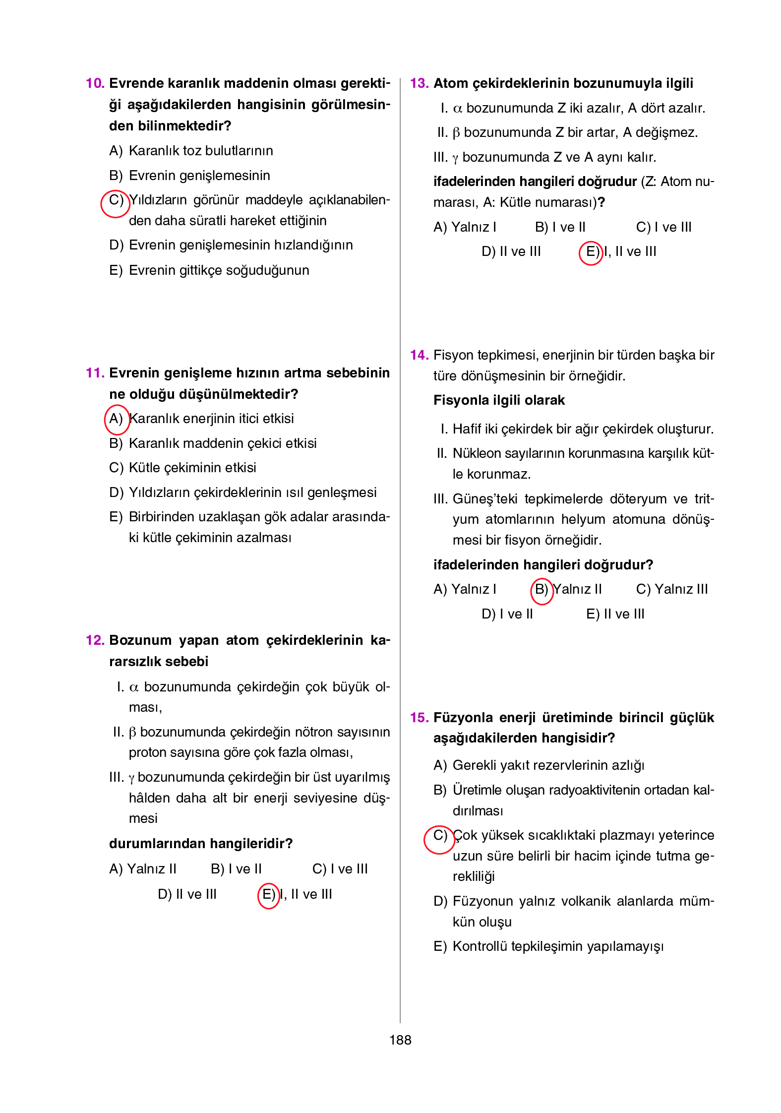 12. Sınıf Yıldırım Yayınları Fizik Ders Kitabı Sayfa 188 Cevapları 12. Sınıf Yıldırım Yayınları Fizik Ders Kitabı Sayfa 188 Cevapları