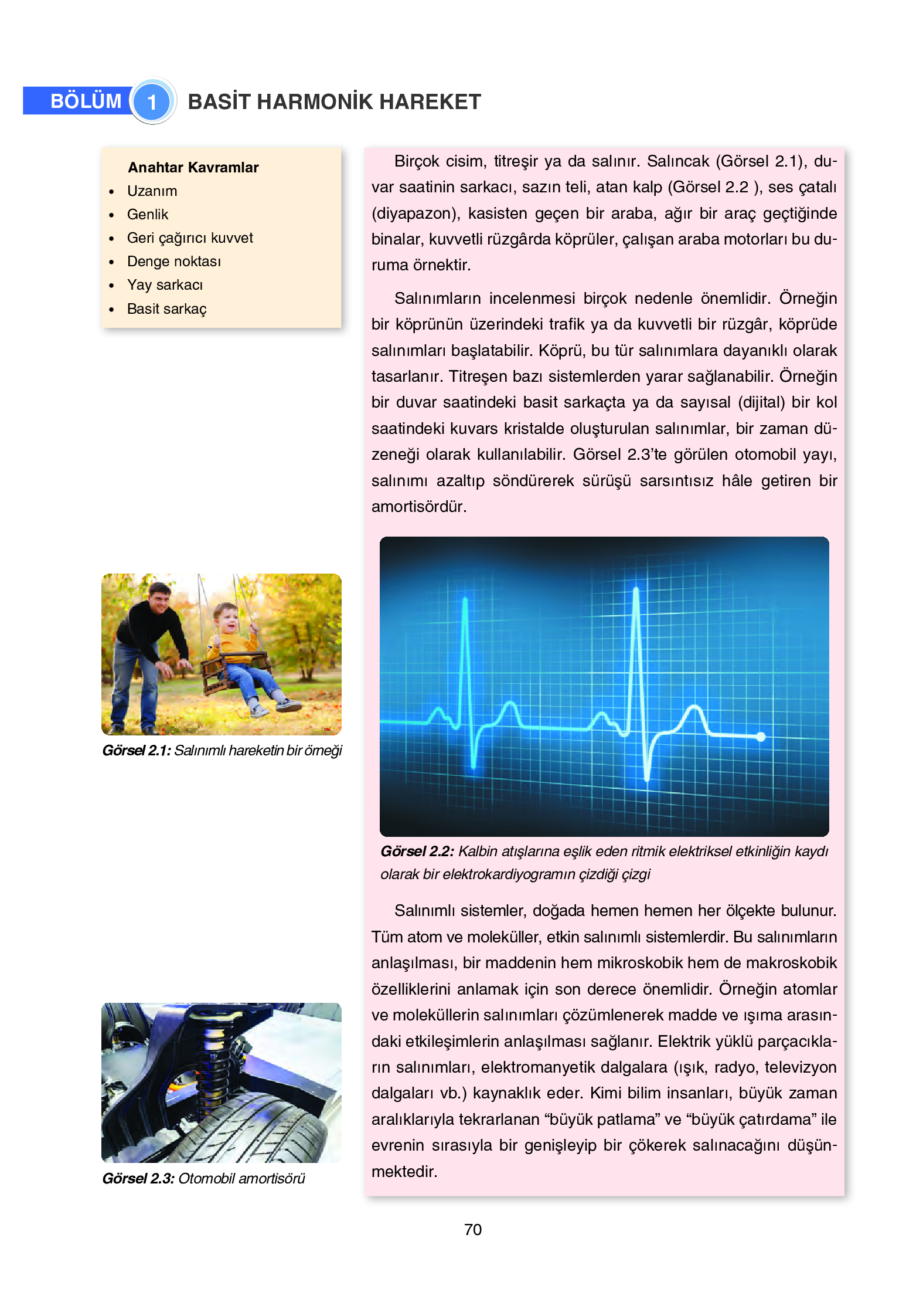 12. Sınıf Yıldırım Yayınları Fizik Ders Kitabı Sayfa 70 Cevapları