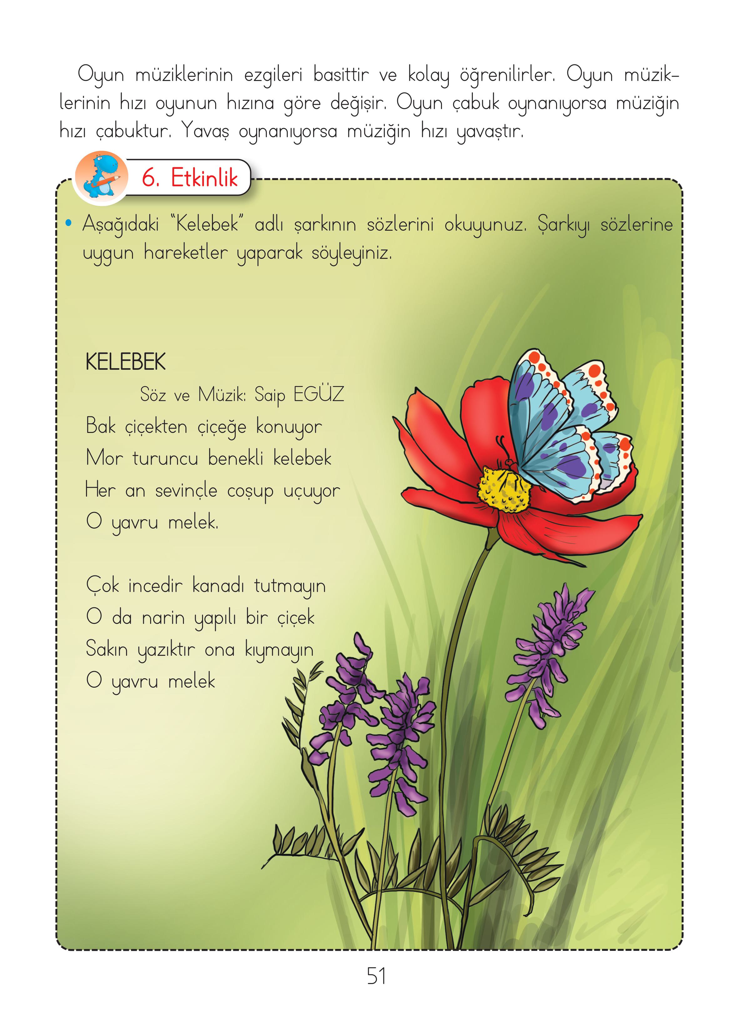 2. Sınıf Hecce Yayıncılık Müzik Ders Kitabı Sayfa 51 Cevapları