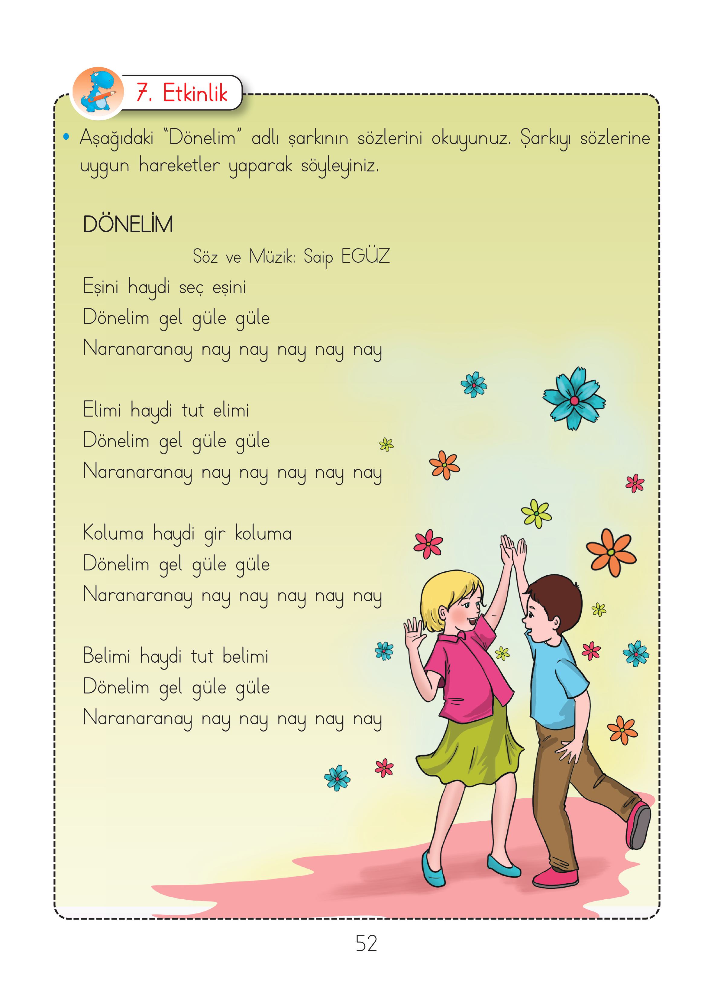 2. Sınıf Hecce Yayıncılık Müzik Ders Kitabı Sayfa 52 Cevapları