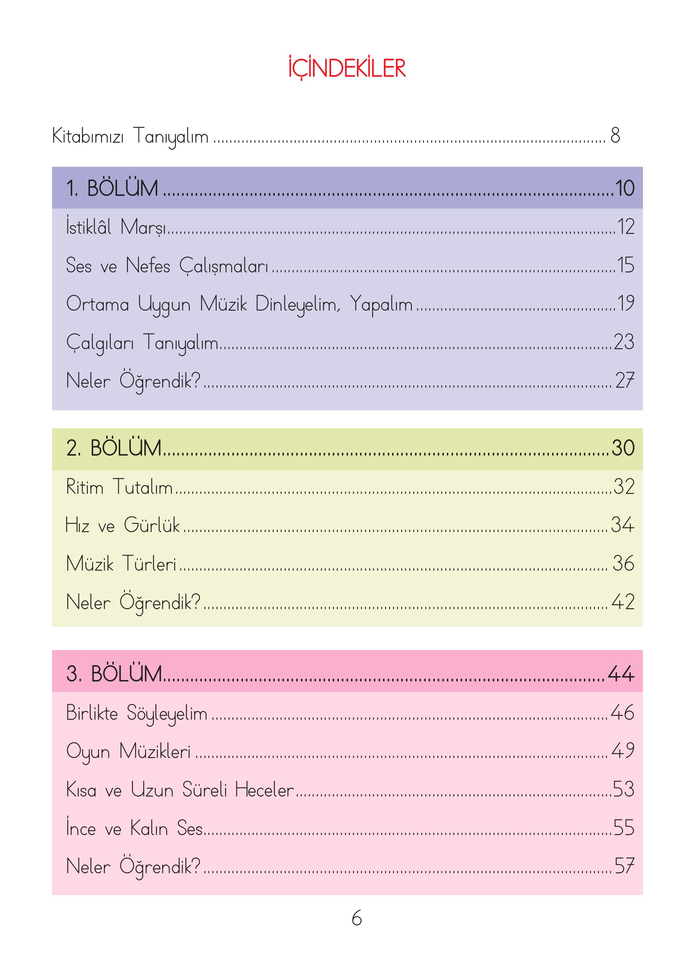 2. Sınıf Hecce Yayıncılık Müzik Ders Kitabı Sayfa 6 Cevapları