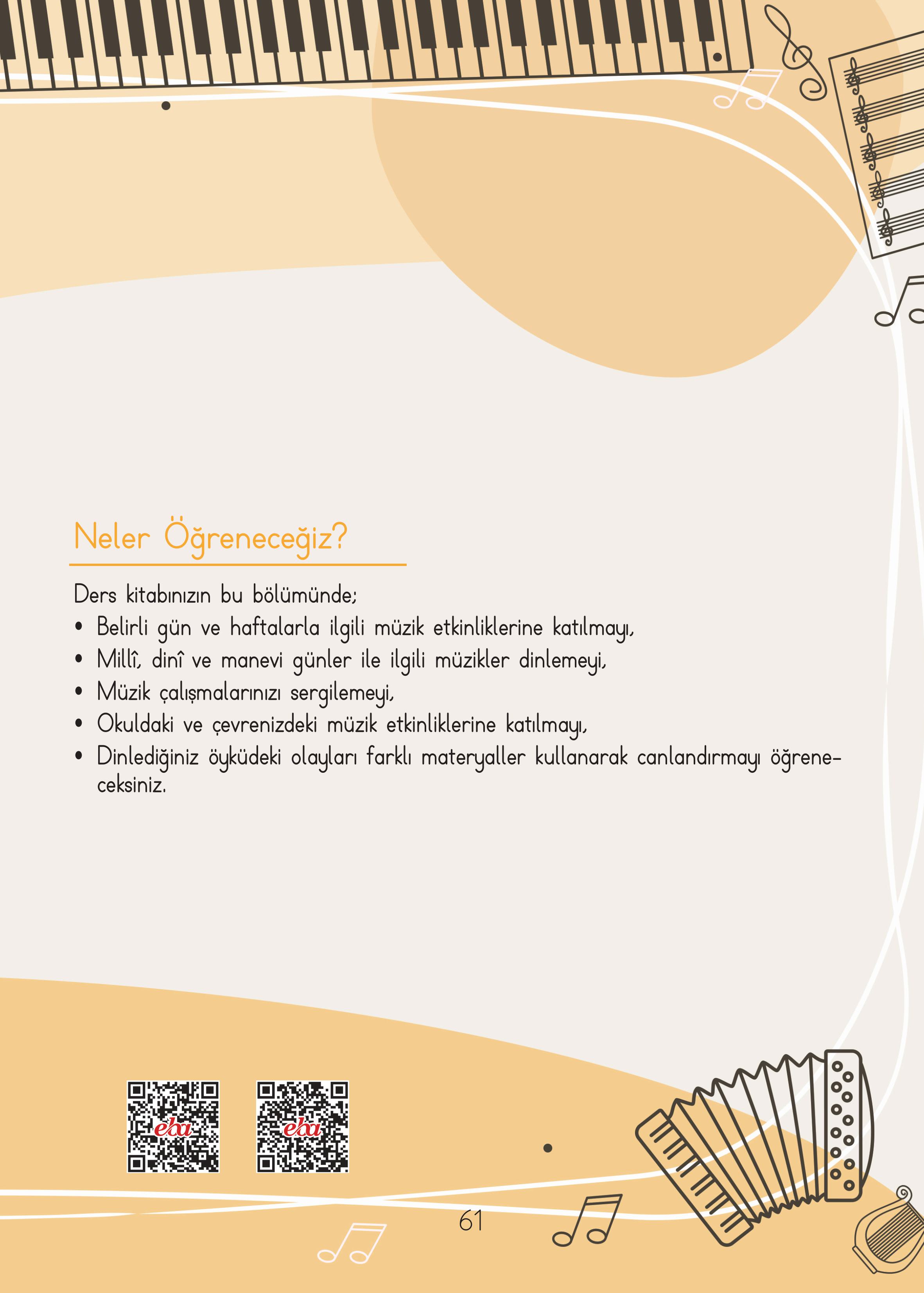 2. Sınıf Hecce Yayıncılık Müzik Ders Kitabı Sayfa 61 Cevapları 2. Sınıf Hecce Yayıncılık Müzik Ders Kitabı Sayfa 61 Cevapları