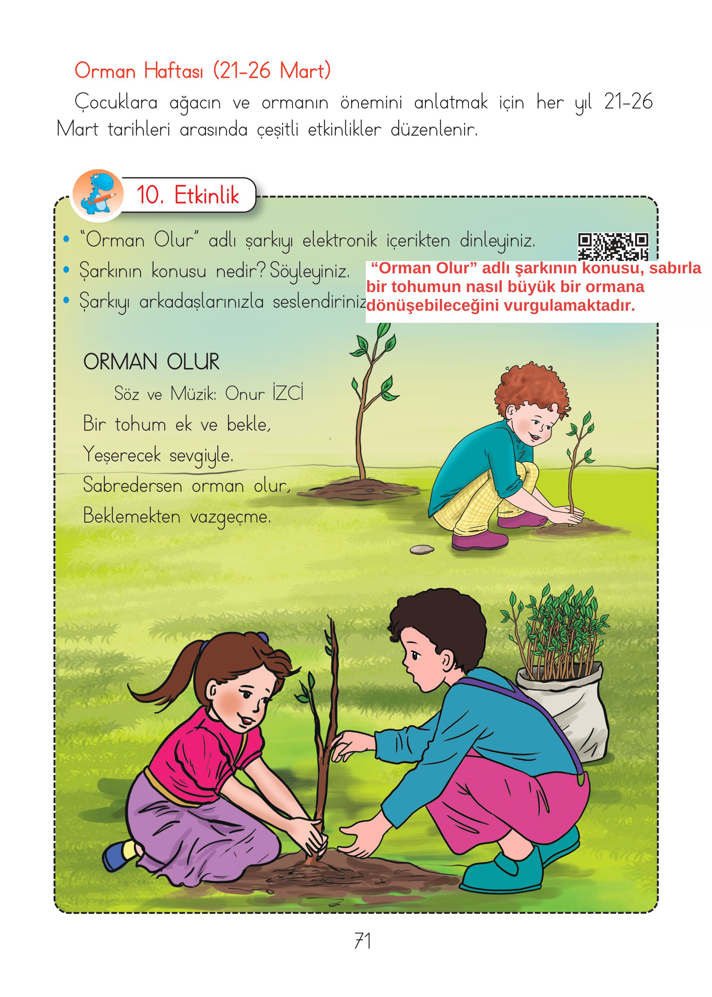 2. Sınıf Hecce Yayıncılık Müzik Ders Kitabı Sayfa 71 Cevapları