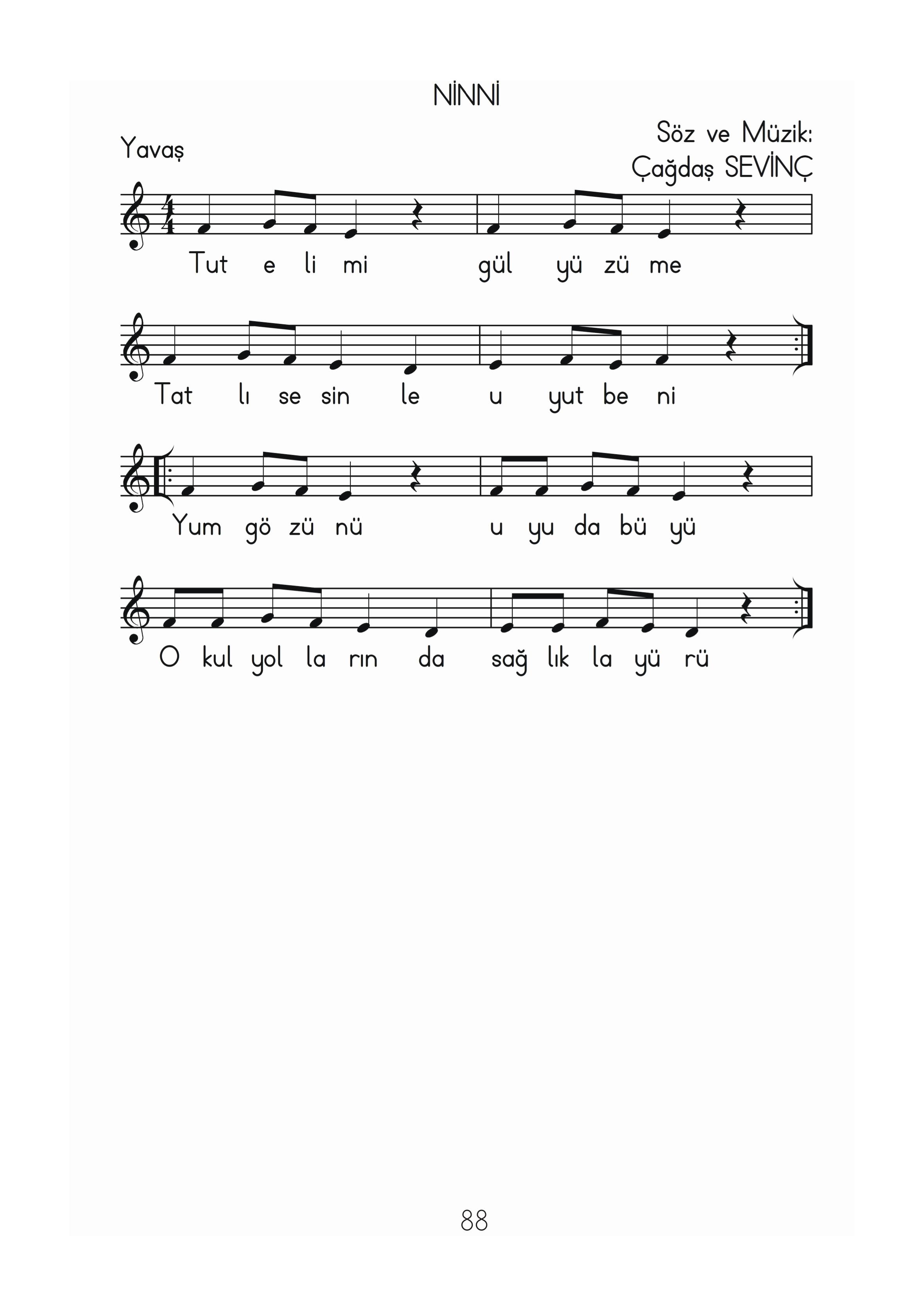 2. Sınıf Hecce Yayıncılık Müzik Ders Kitabı Sayfa 88 Cevapları 2. Sınıf Hecce Yayıncılık Müzik Ders Kitabı Sayfa 88 Cevapları