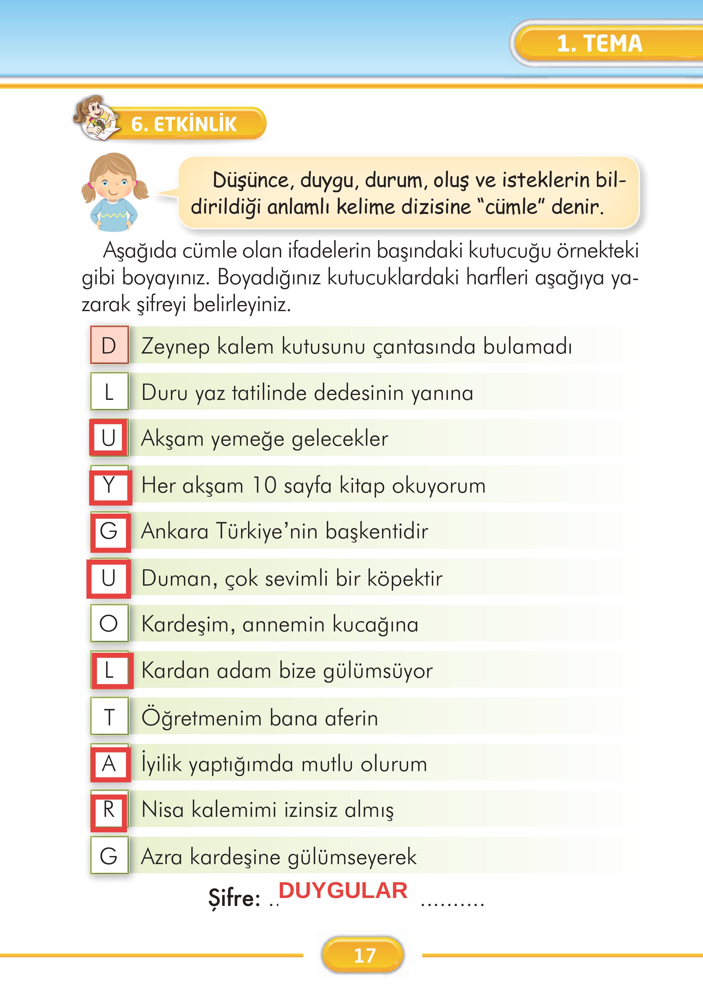 2. Sınıf İlke Yayınları Türkçe Ders Kitabı Sayfa 17 Cevapları 2. Sınıf İlke Yayınları Türkçe Ders Kitabı Sayfa 17 Cevapları